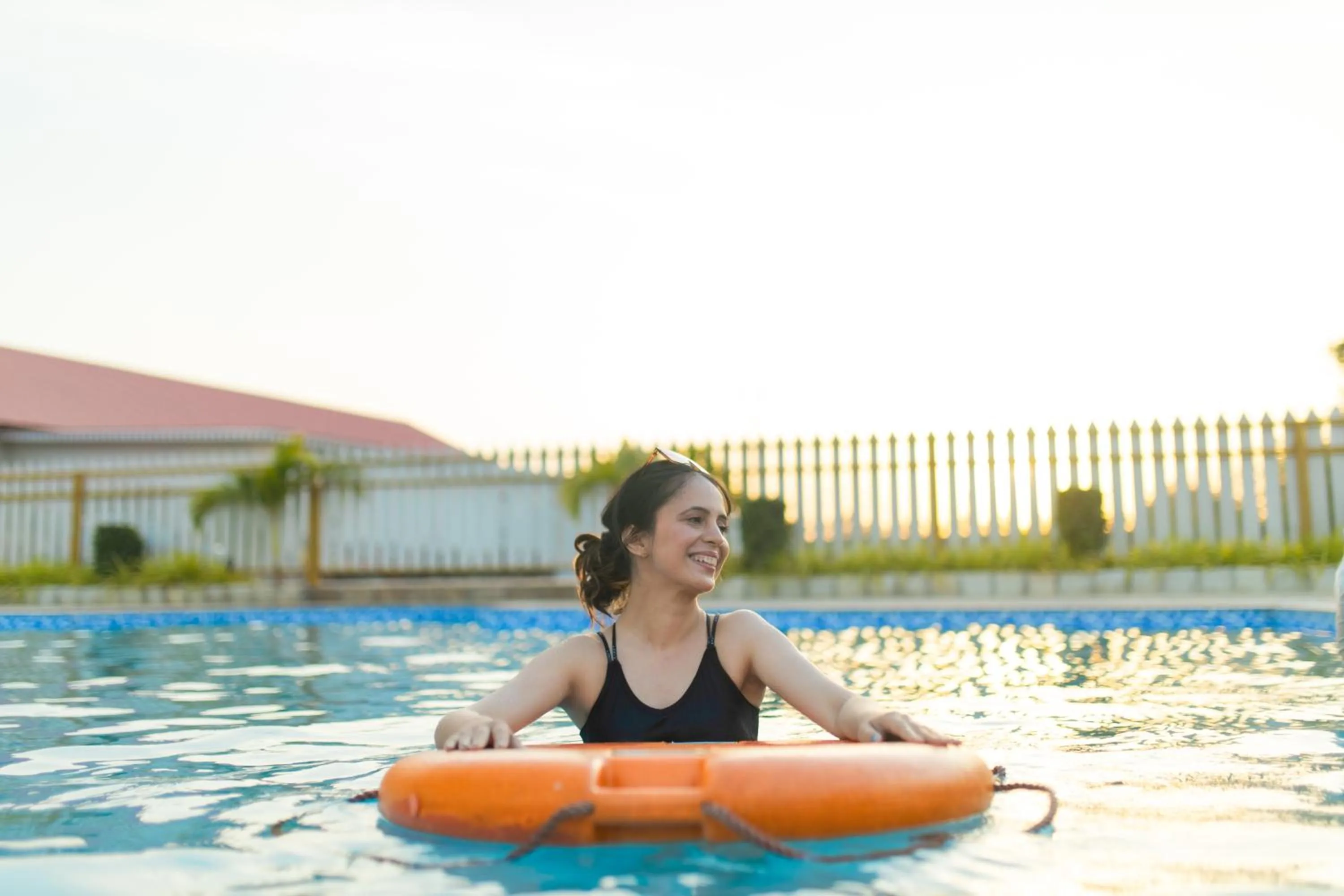 Swimming pool in Daksh Eden Greenz -A Luxury Resort in Sasan Gir