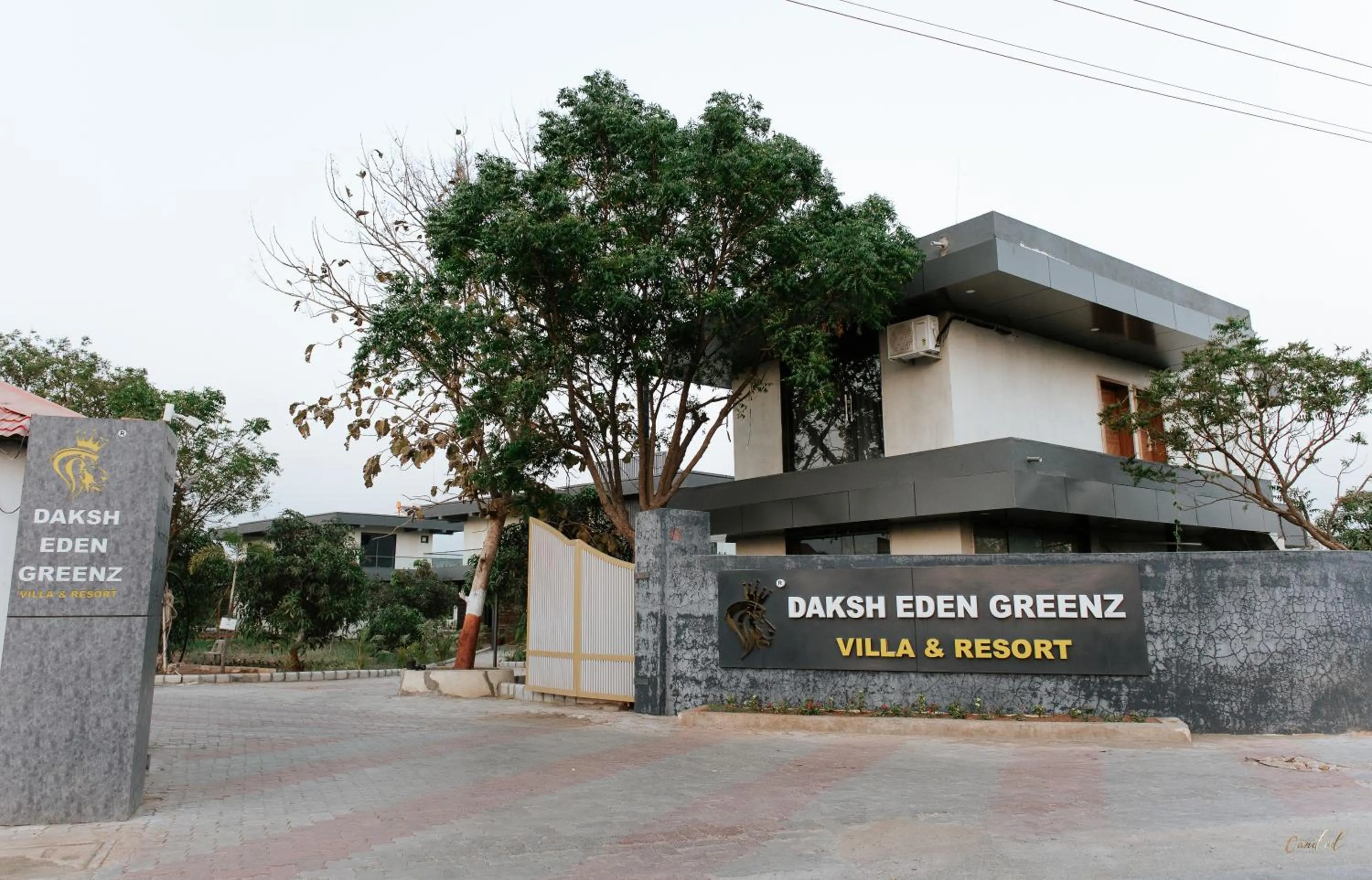 Facade/entrance in Daksh Eden Greenz -A Luxury Resort in Sasan Gir