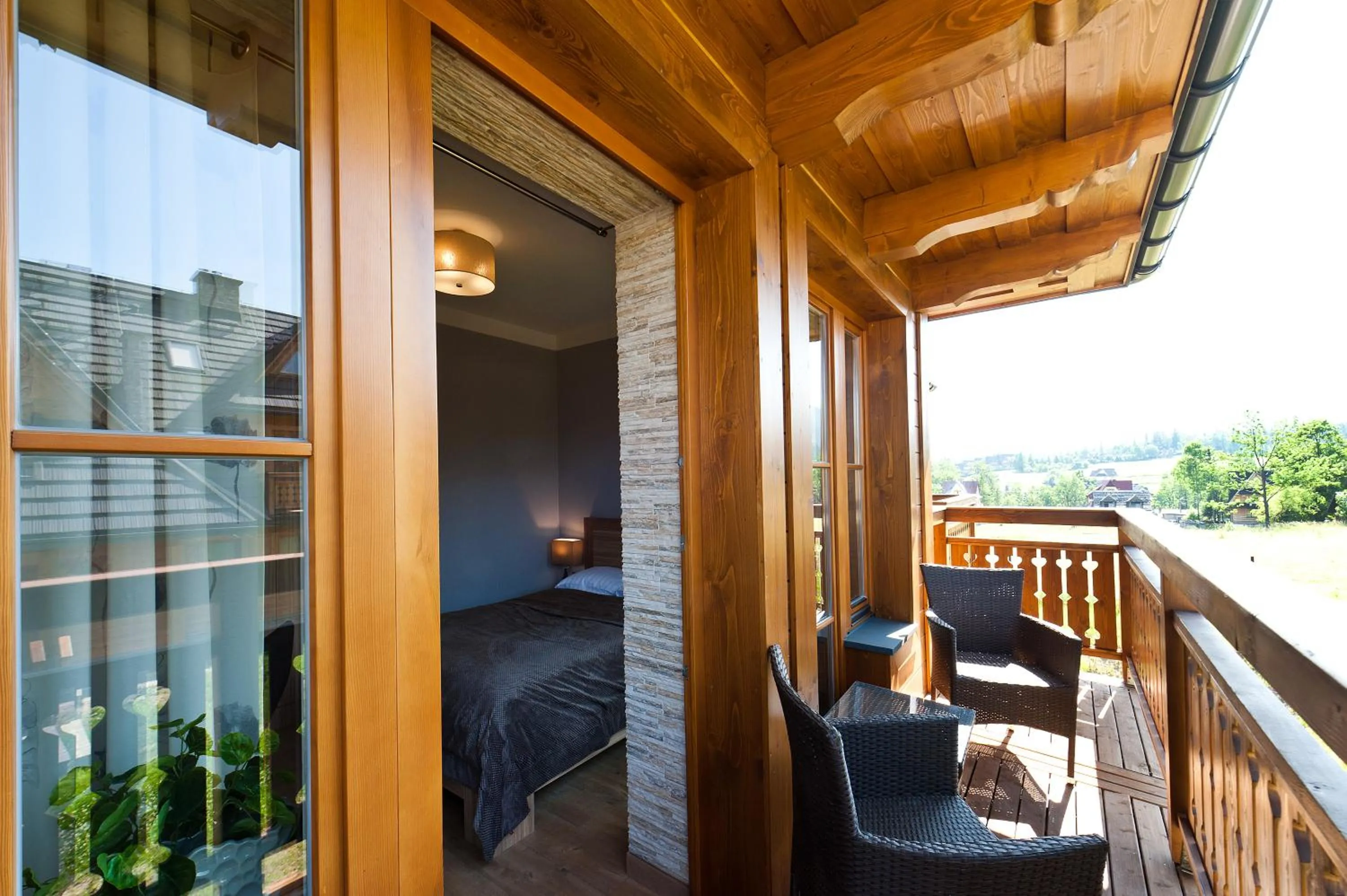 Balcony/Terrace in Apartamenty Lipki Park, Sun & Snow