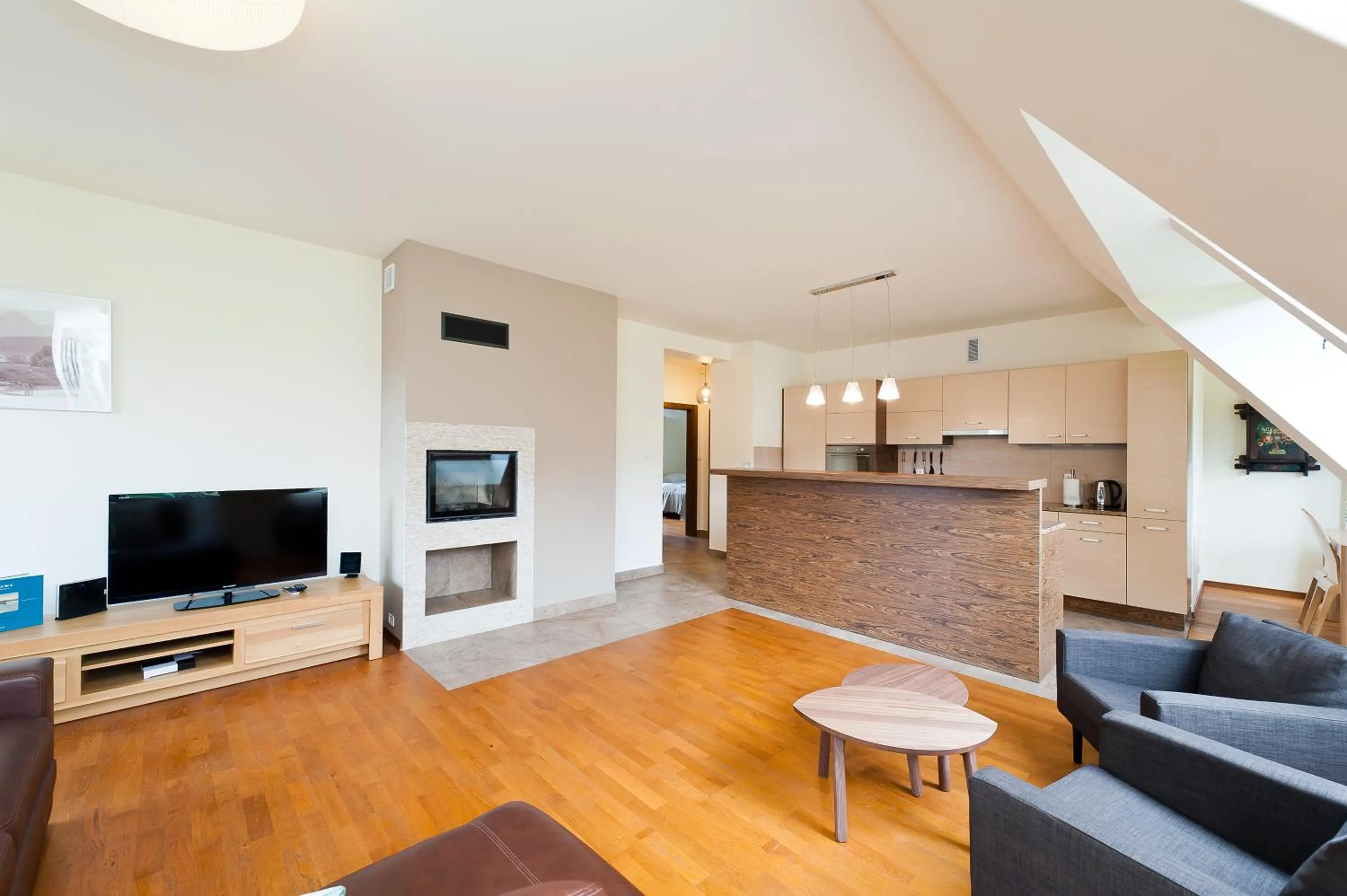 Living room in Apartamenty Lipki Park, Sun & Snow