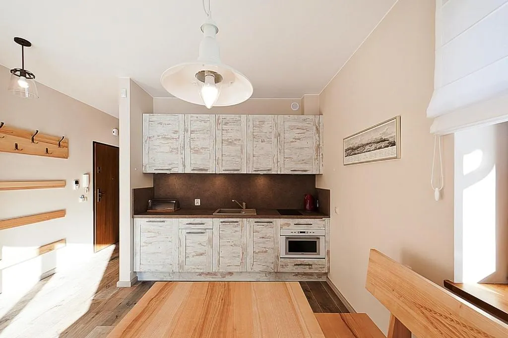 Kitchen or kitchenette in Apartamenty Lipki Park, Sun & Snow