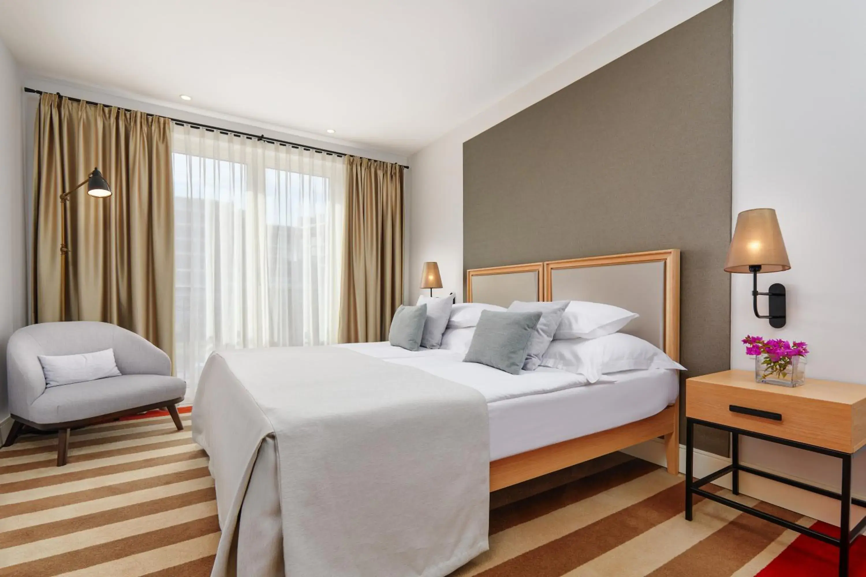 Standard Room with City View and French Balcony in Hotel Budva Standard Room with City View and French Balcony in Hotel Budva