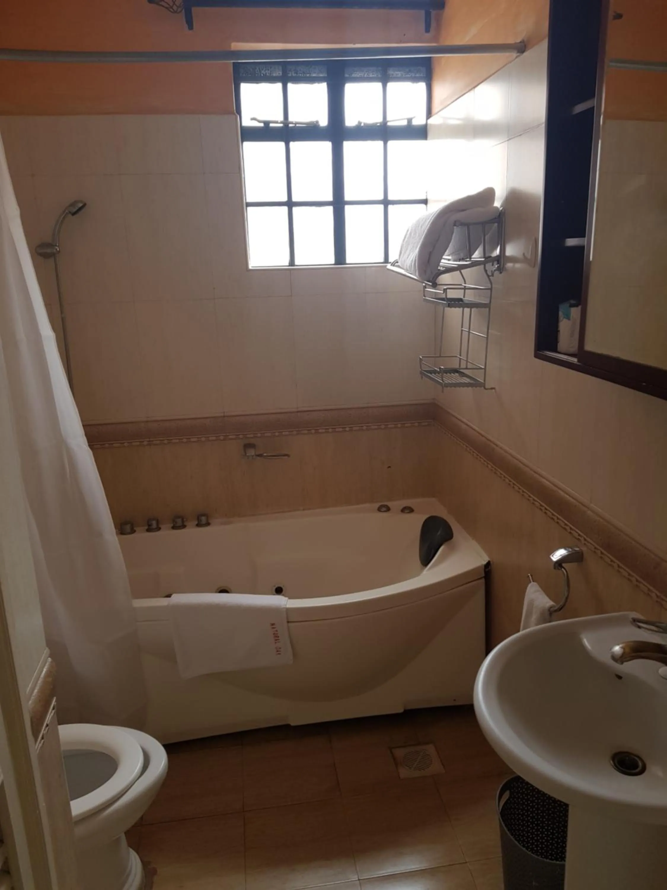 Shower in Natural Oak Apartments