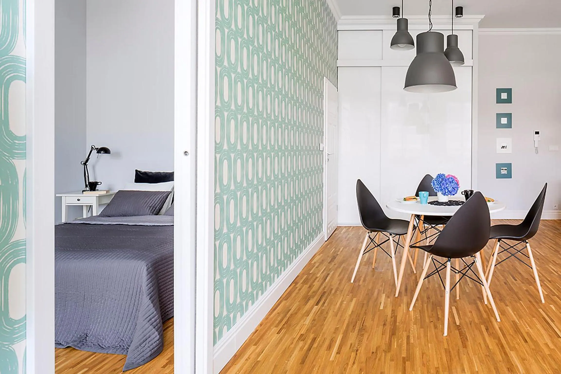 Dining area in MINT Luxury Apartments at the Main Square