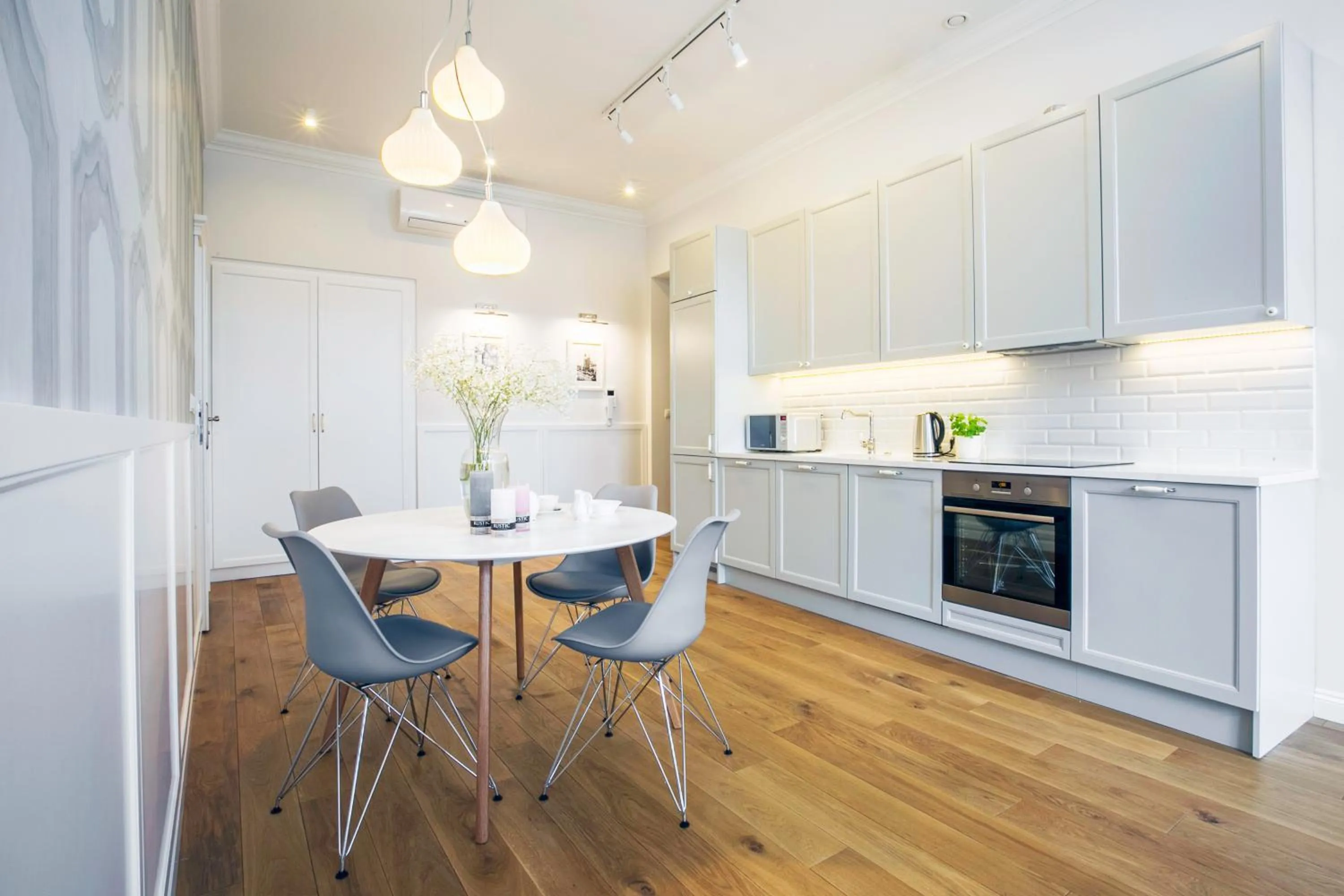 Dining area in MINT Luxury Apartments at the Main Square