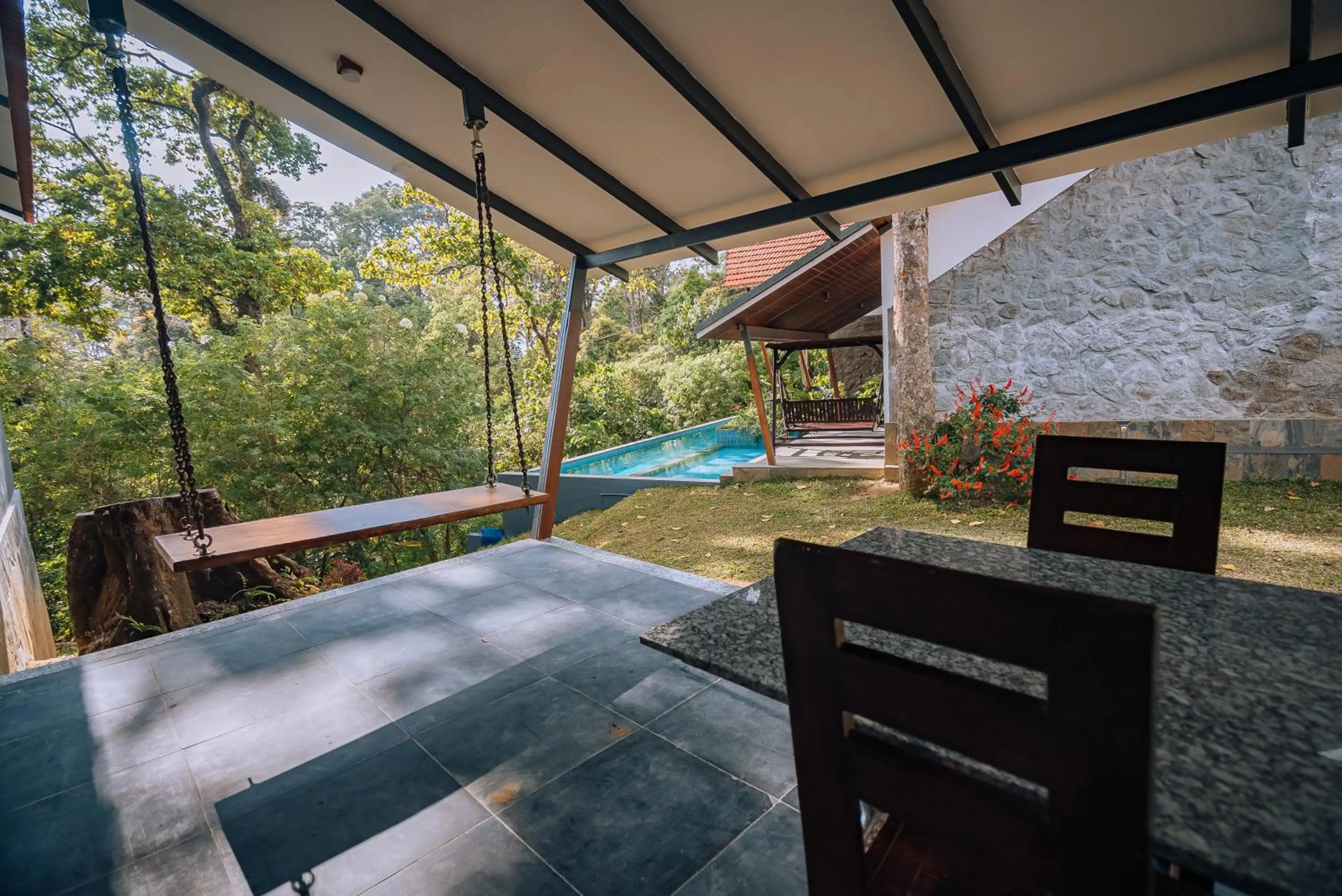 Swimming pool in Elixir Woods Luxury Resort And Spa, Munnar