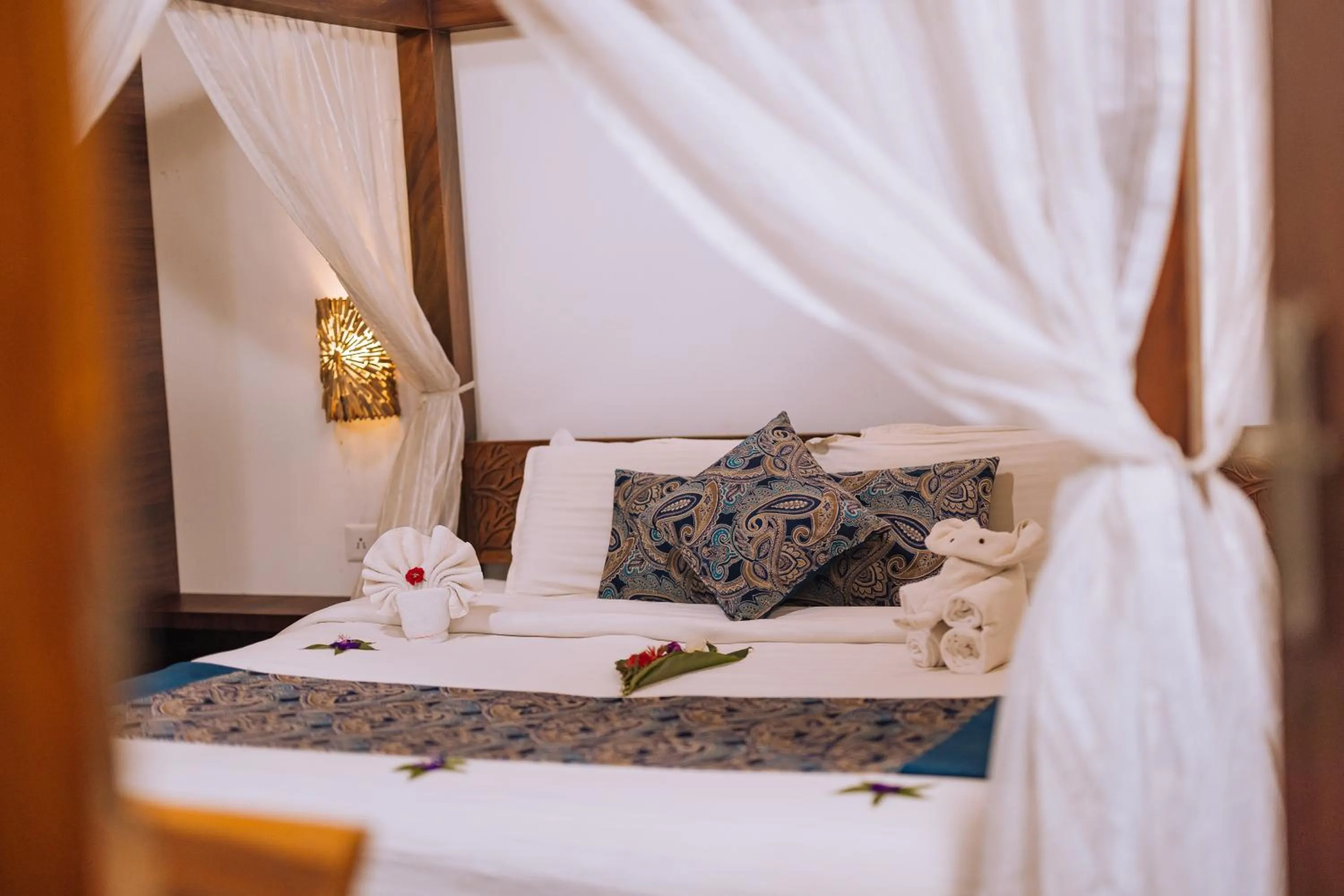 Bed in Elixir Woods Luxury Resort And Spa, Munnar