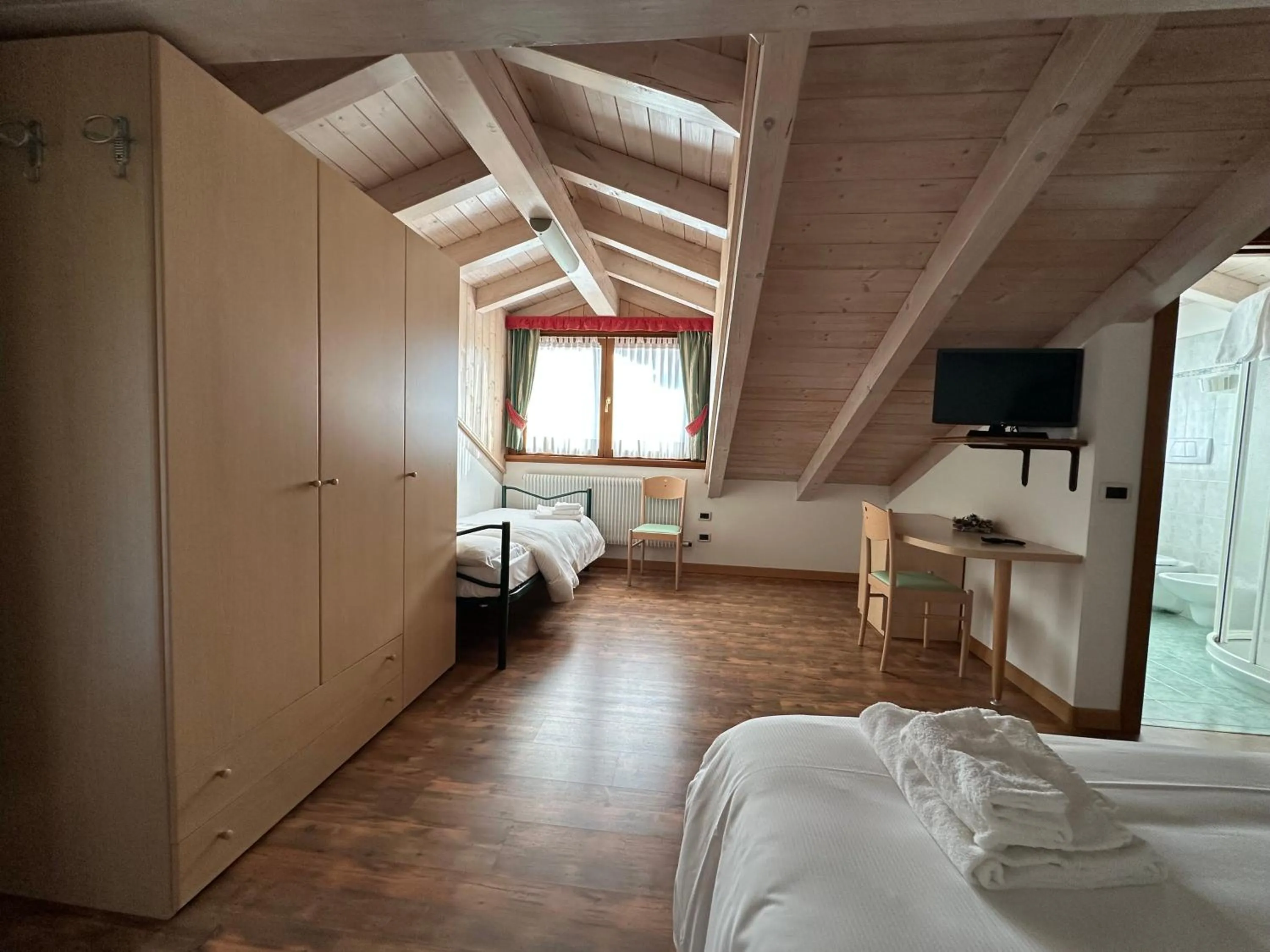 Bed in Hotel Garnì Maffei