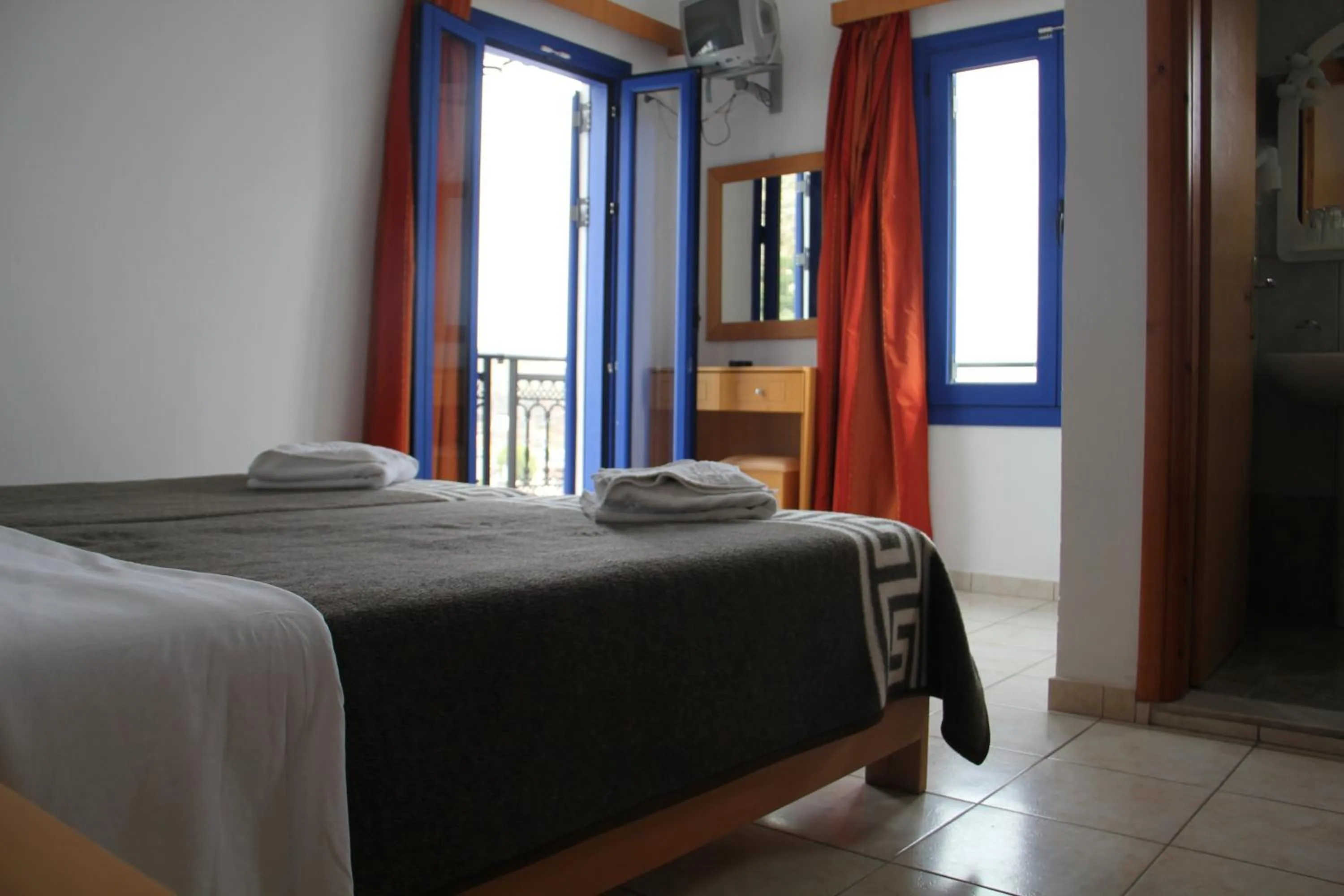 Bedroom, Bed in Hotel Stavris