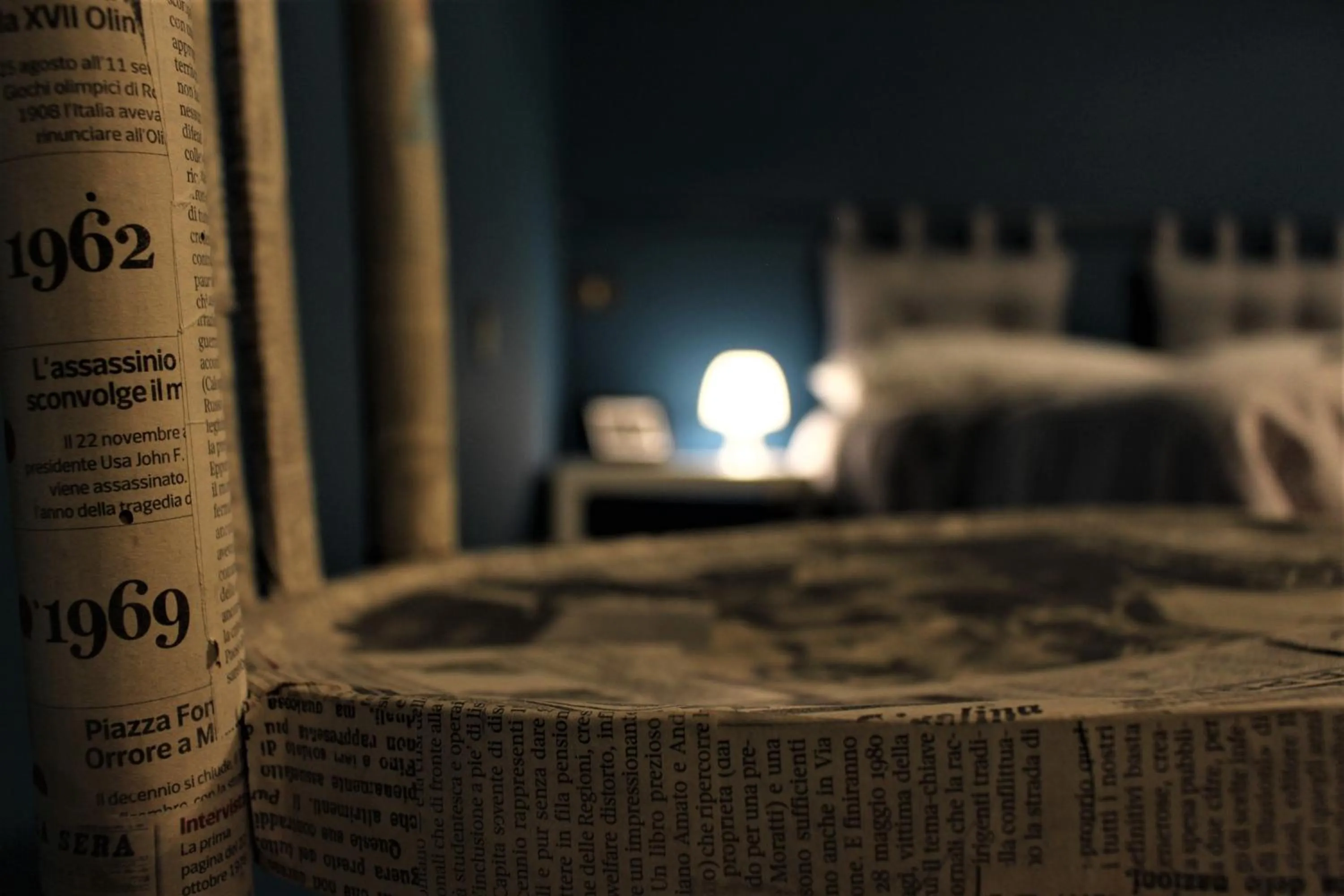 Decorative detail, Bed in La Via delle Biciclette