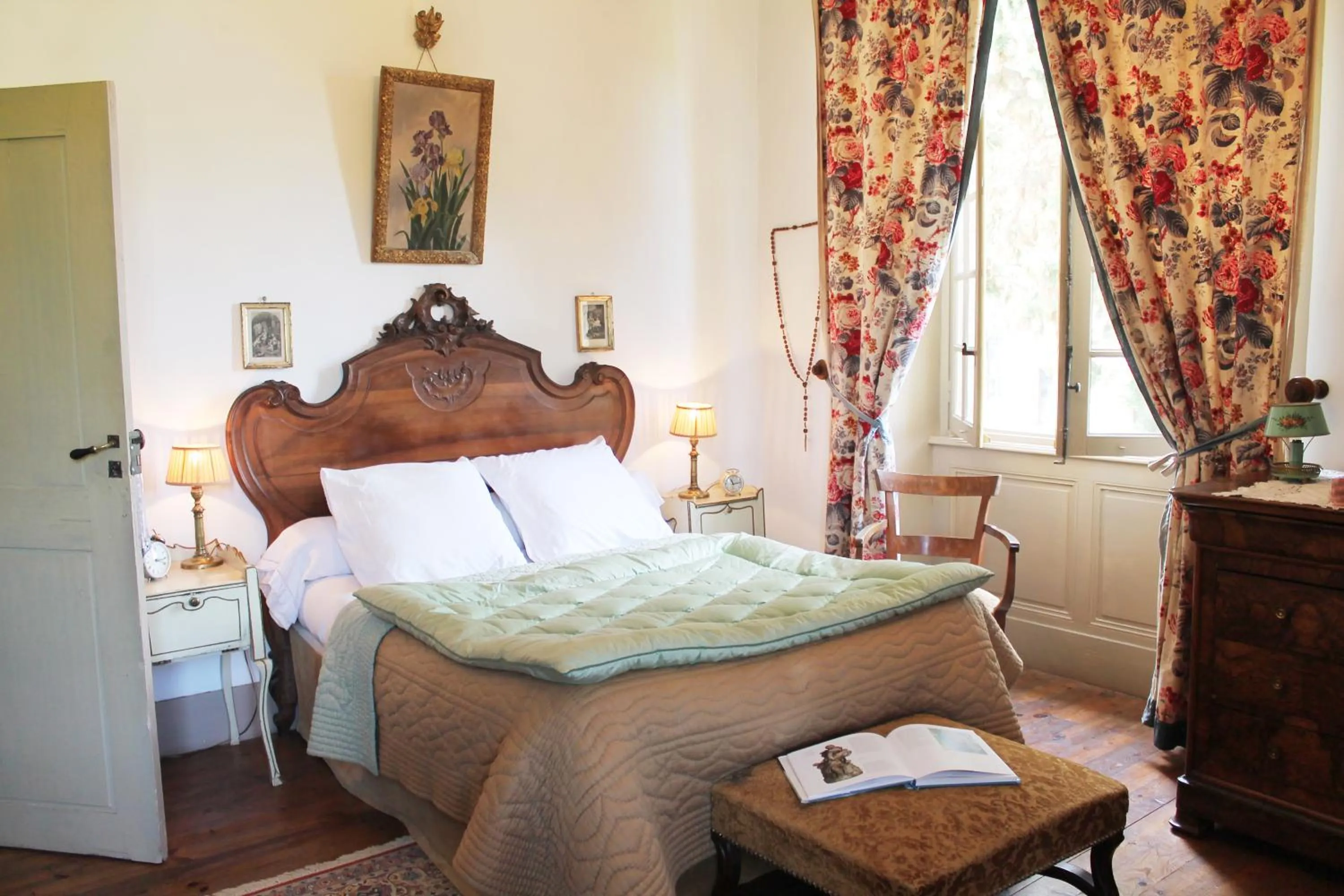 Bed in Chateau de Durianne