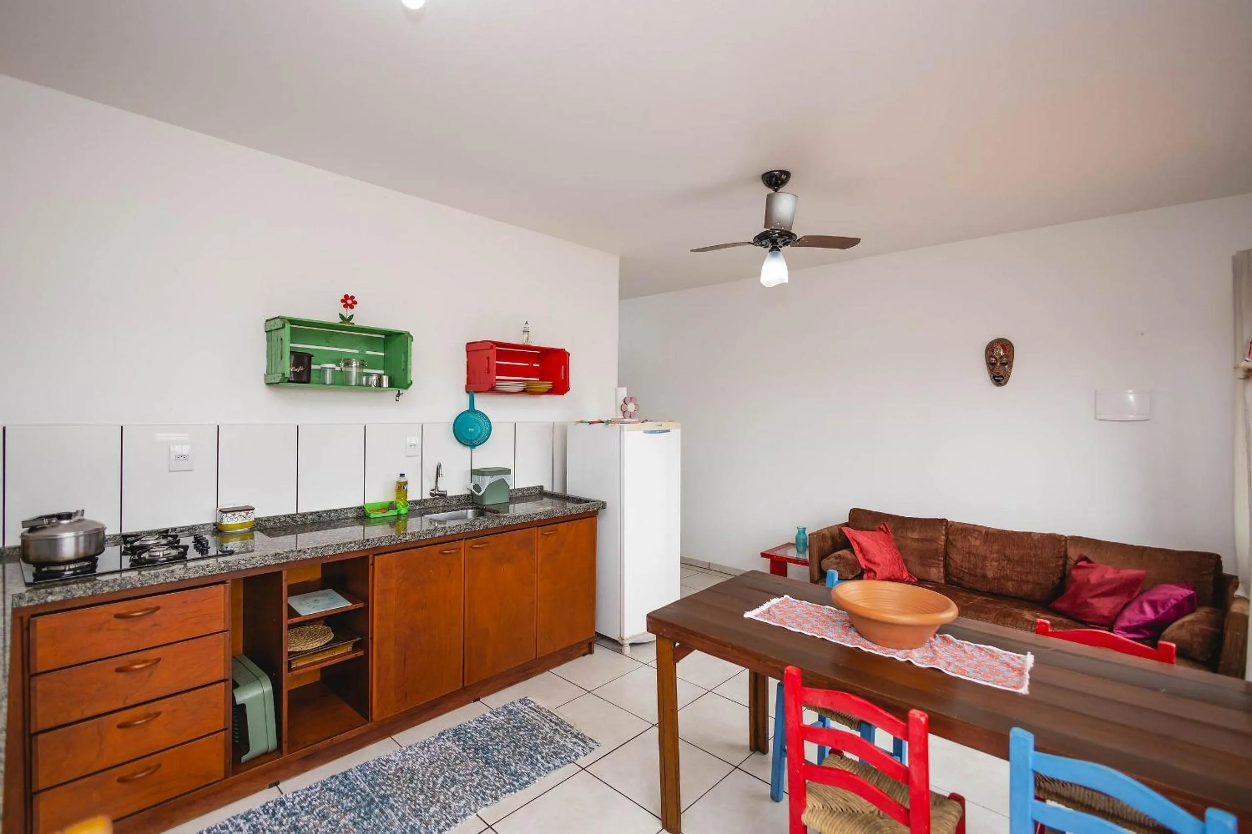 Living room in Refúgio encantador em Piçarras