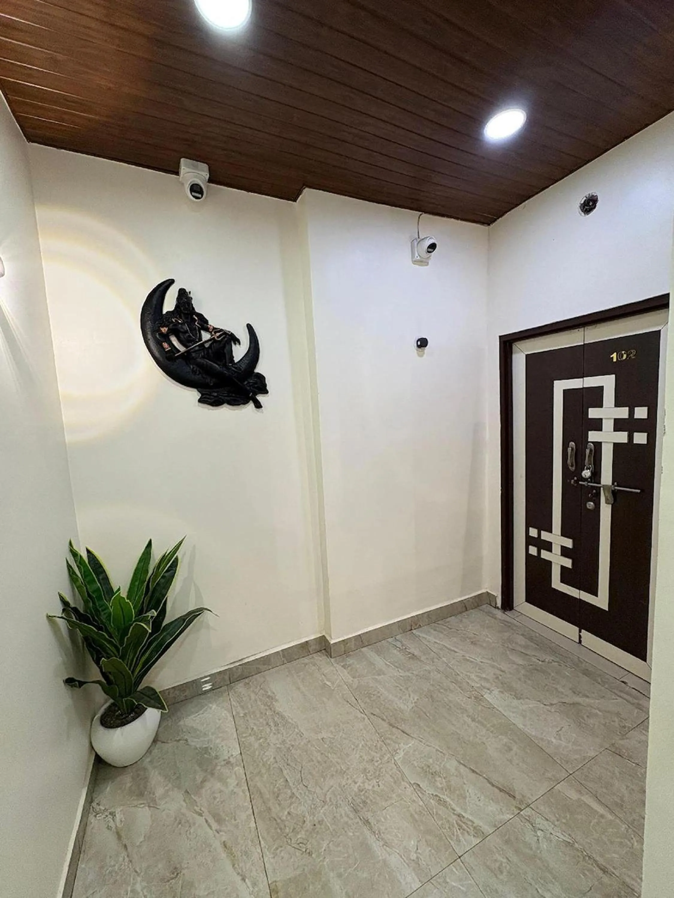 Decorative detail in Hotel Anantshree Inn Shree Mahakaleshwar Temple Ujjain