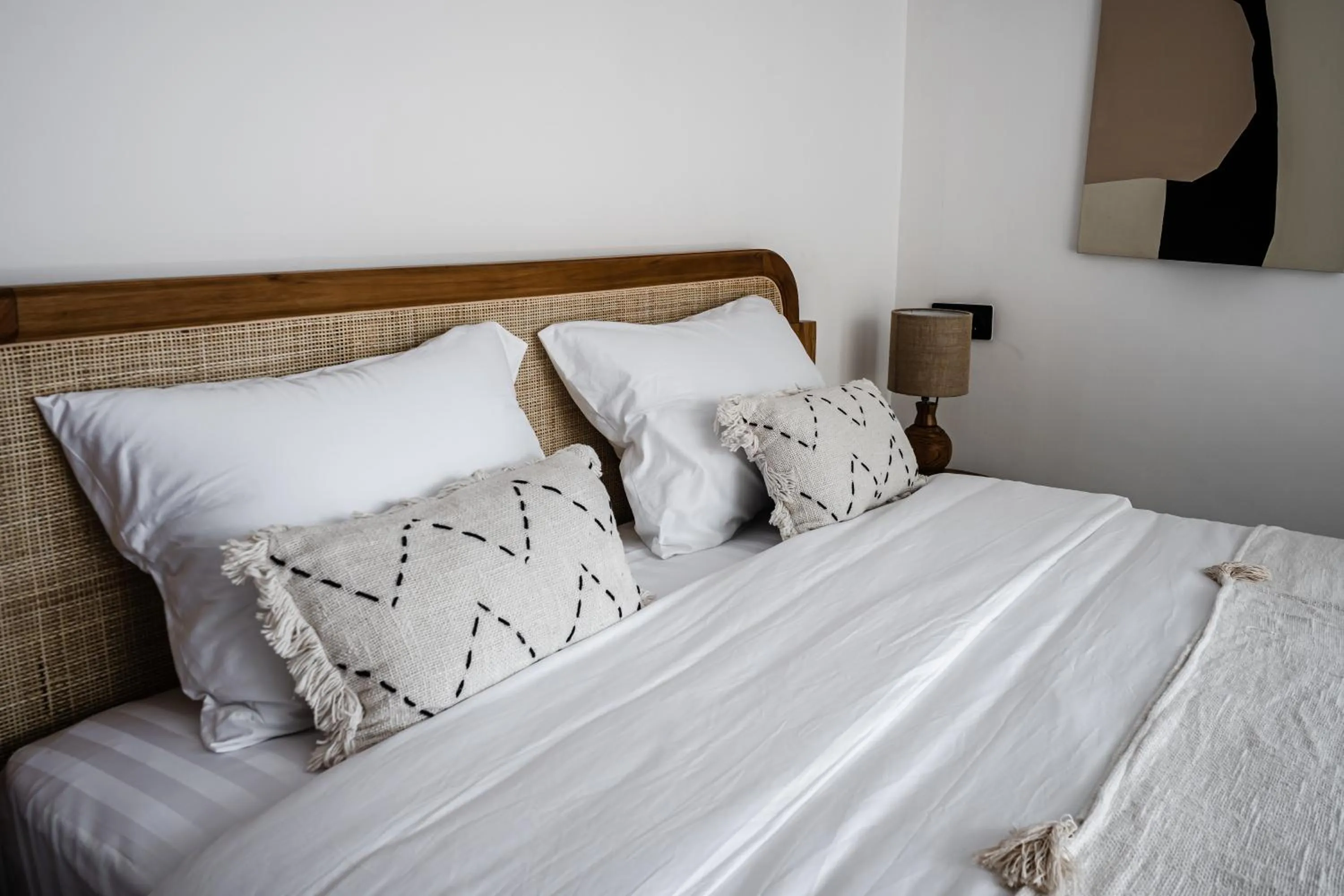 Bed in Happiness Apartments Bali Ubud