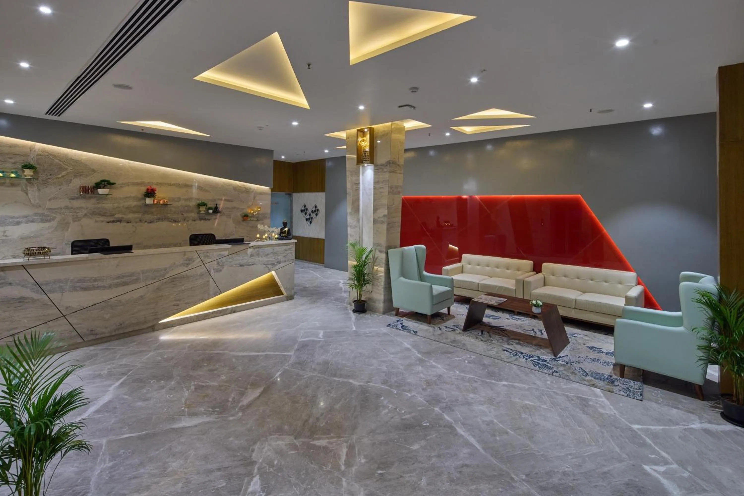 Seating area in Grand Continent Hosur A Sarovar Portico Affiliate Hotel