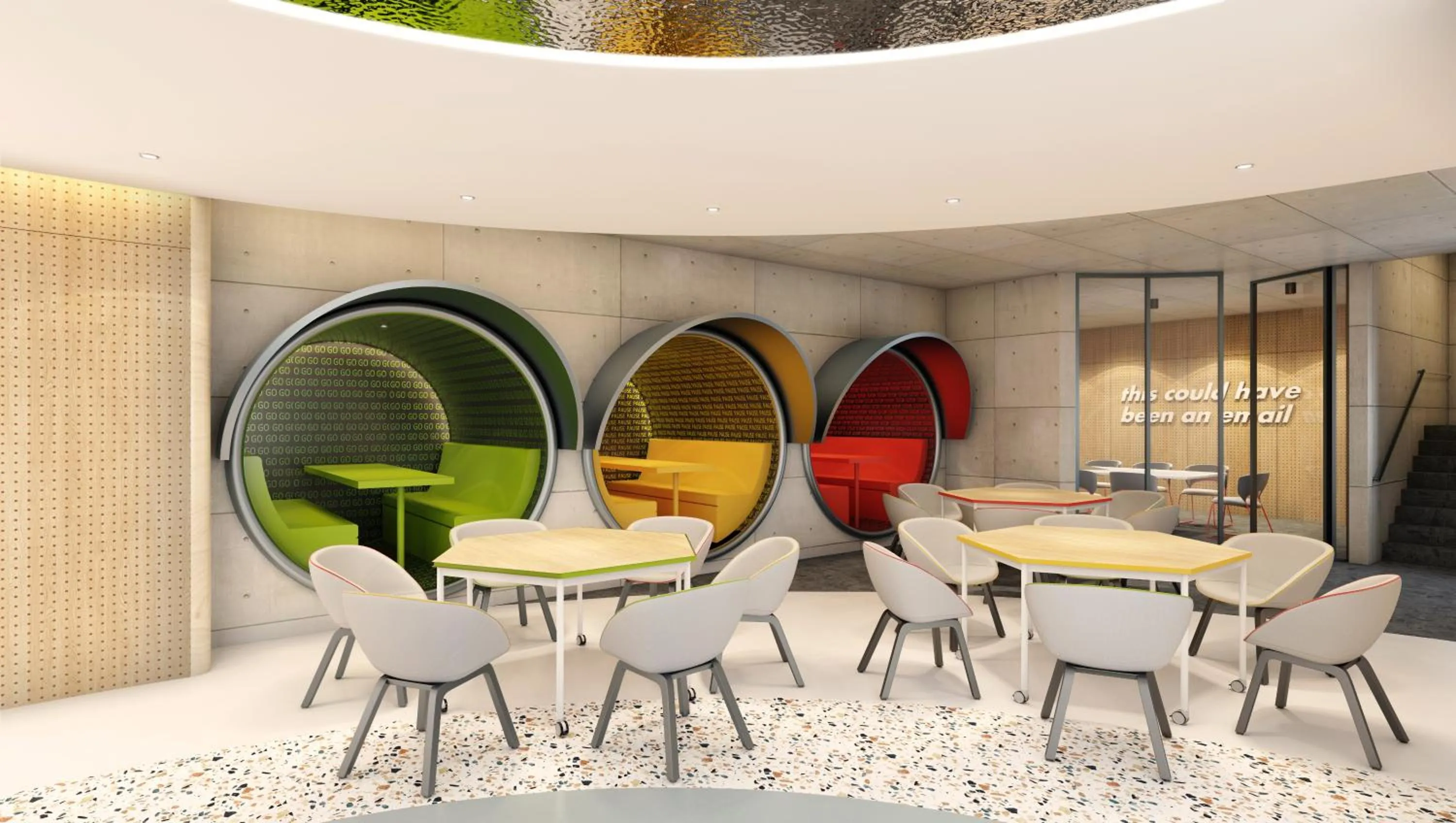 Seating area in lyf Cebu City managed by The Ascott Limited