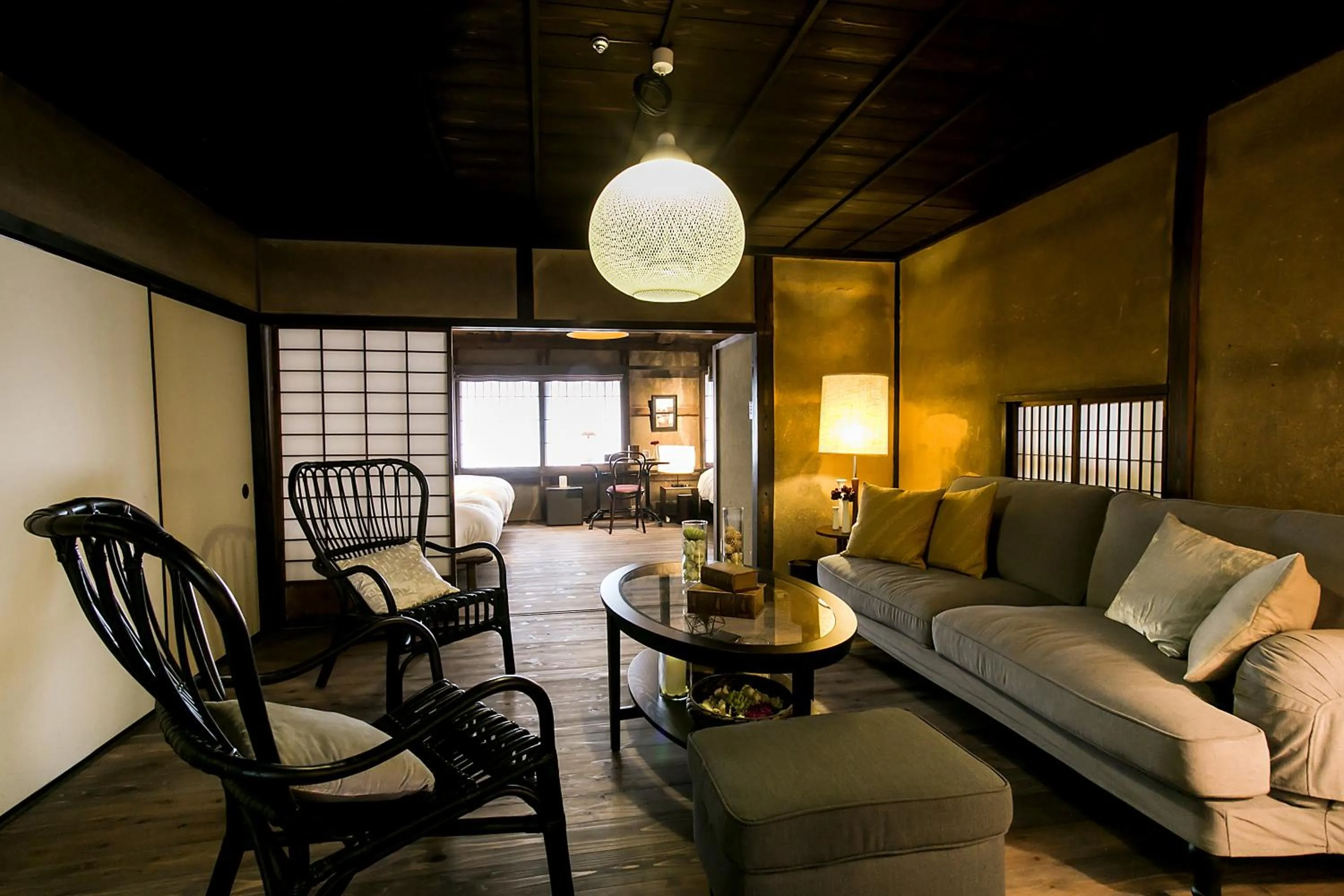 Living room in EN Takeda Castle Town Hotel