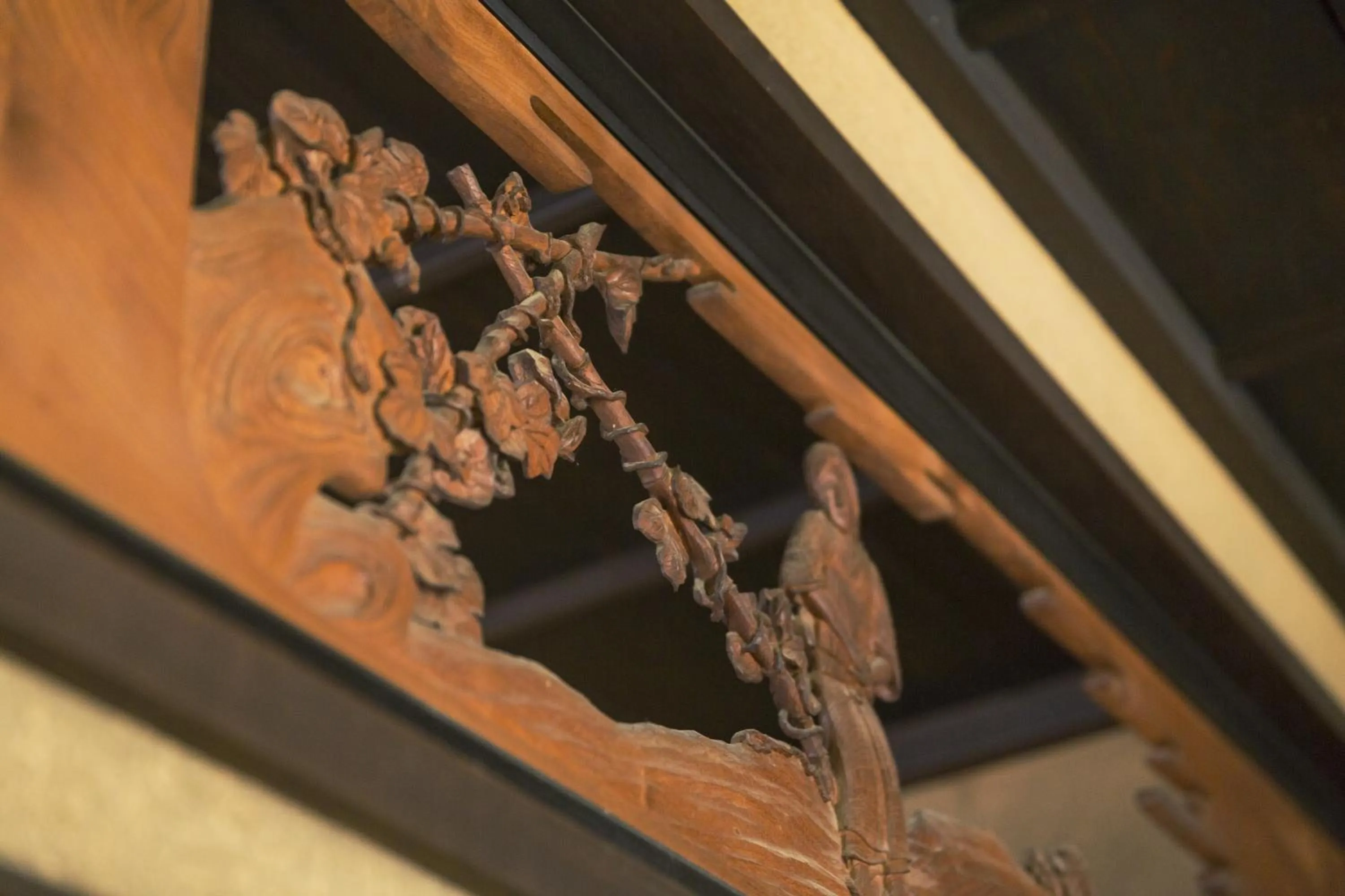 Decorative detail in EN Takeda Castle Town Hotel