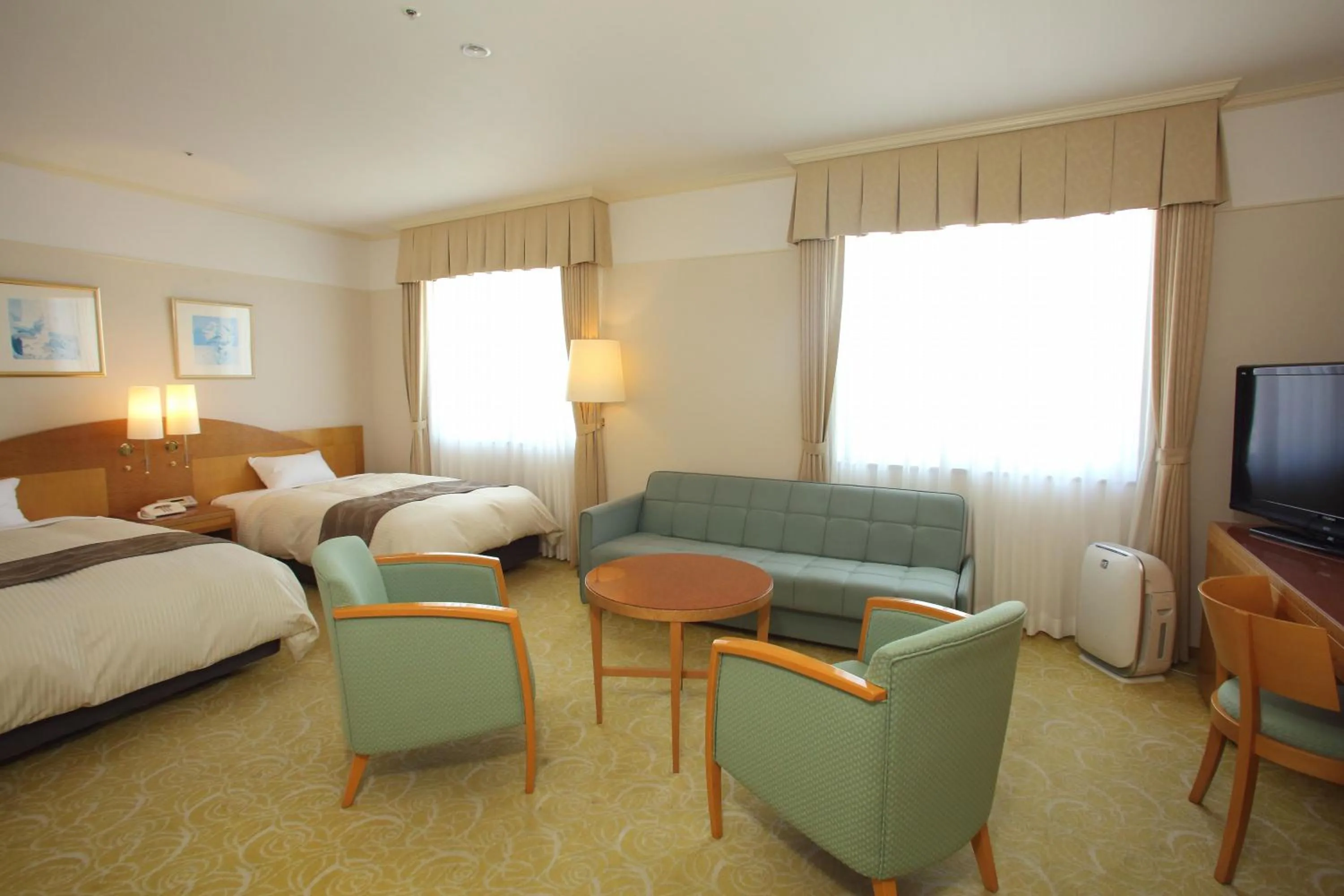 Photo of the whole room, Bed in The Celecton Premier Kobe Sanda Hotel
