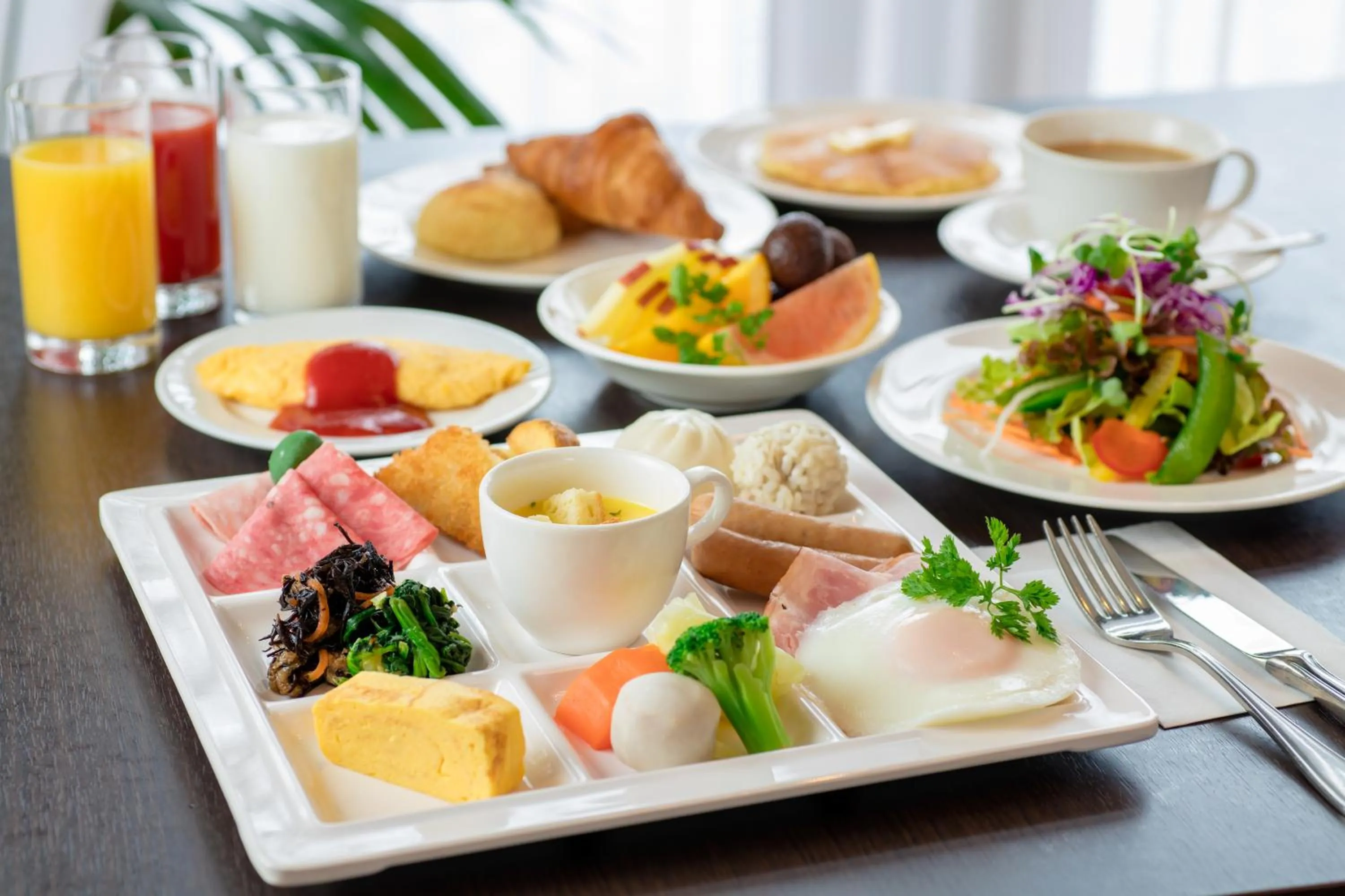 Buffet breakfast in The Celecton Premier Kobe Sanda Hotel