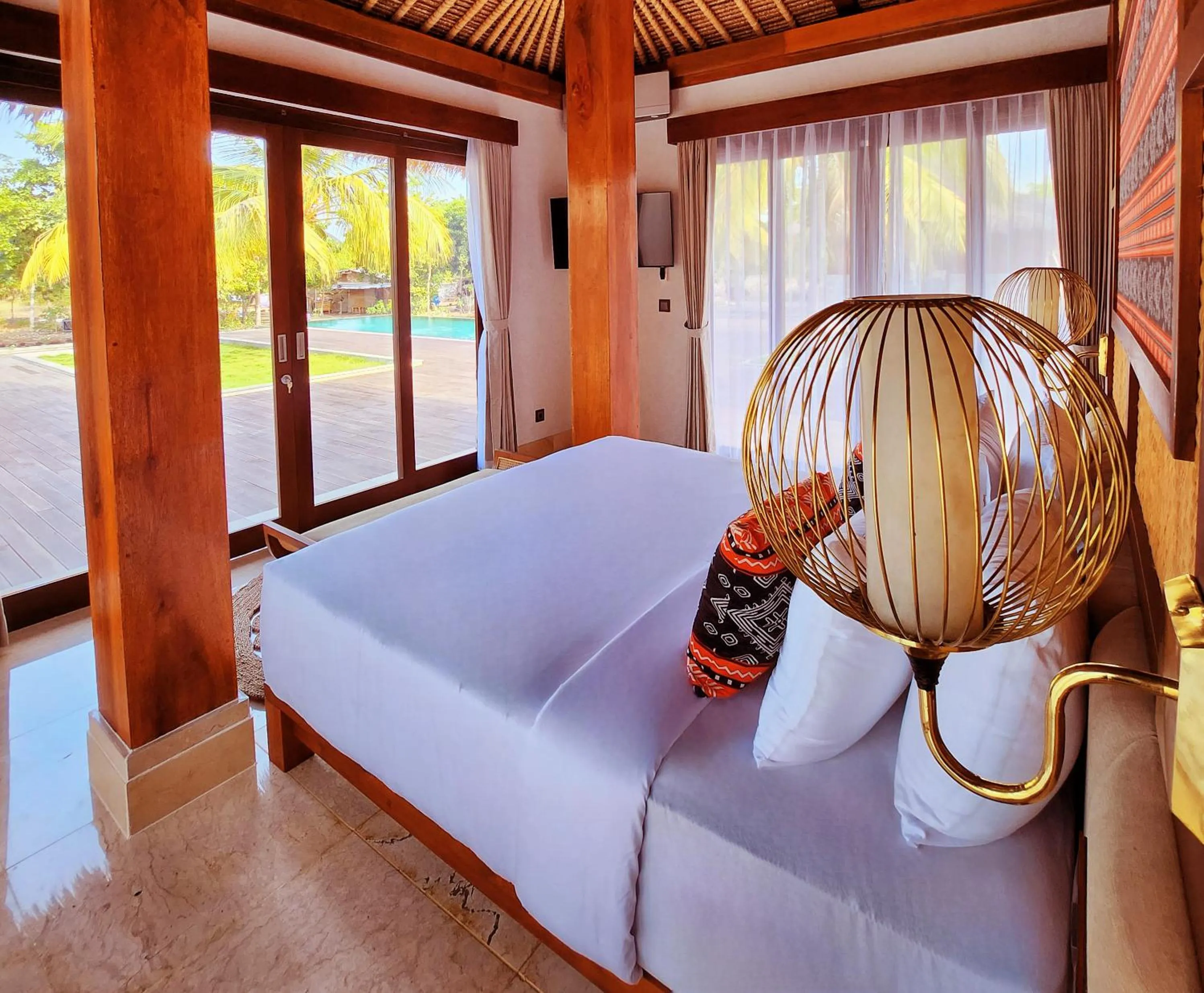 View (from property/room), Bed in KANDORA Luxury villas