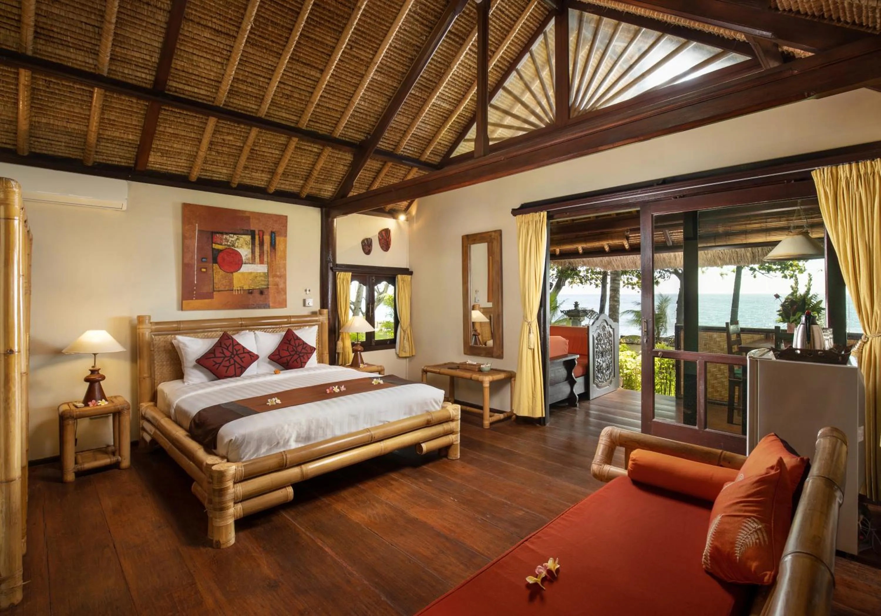 Photo of the whole room, Bed in Alam Anda Ocean Front Resort & Spa Dive Resort