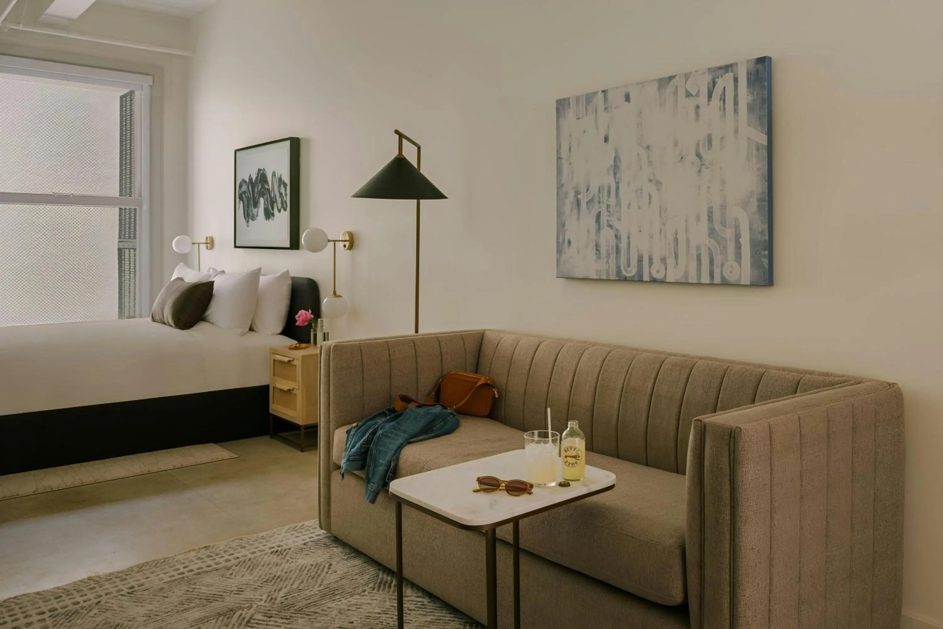 Bedroom, Bed in Sonder by Marriott Bonvoy The Craftsman Apartments Downtown LA