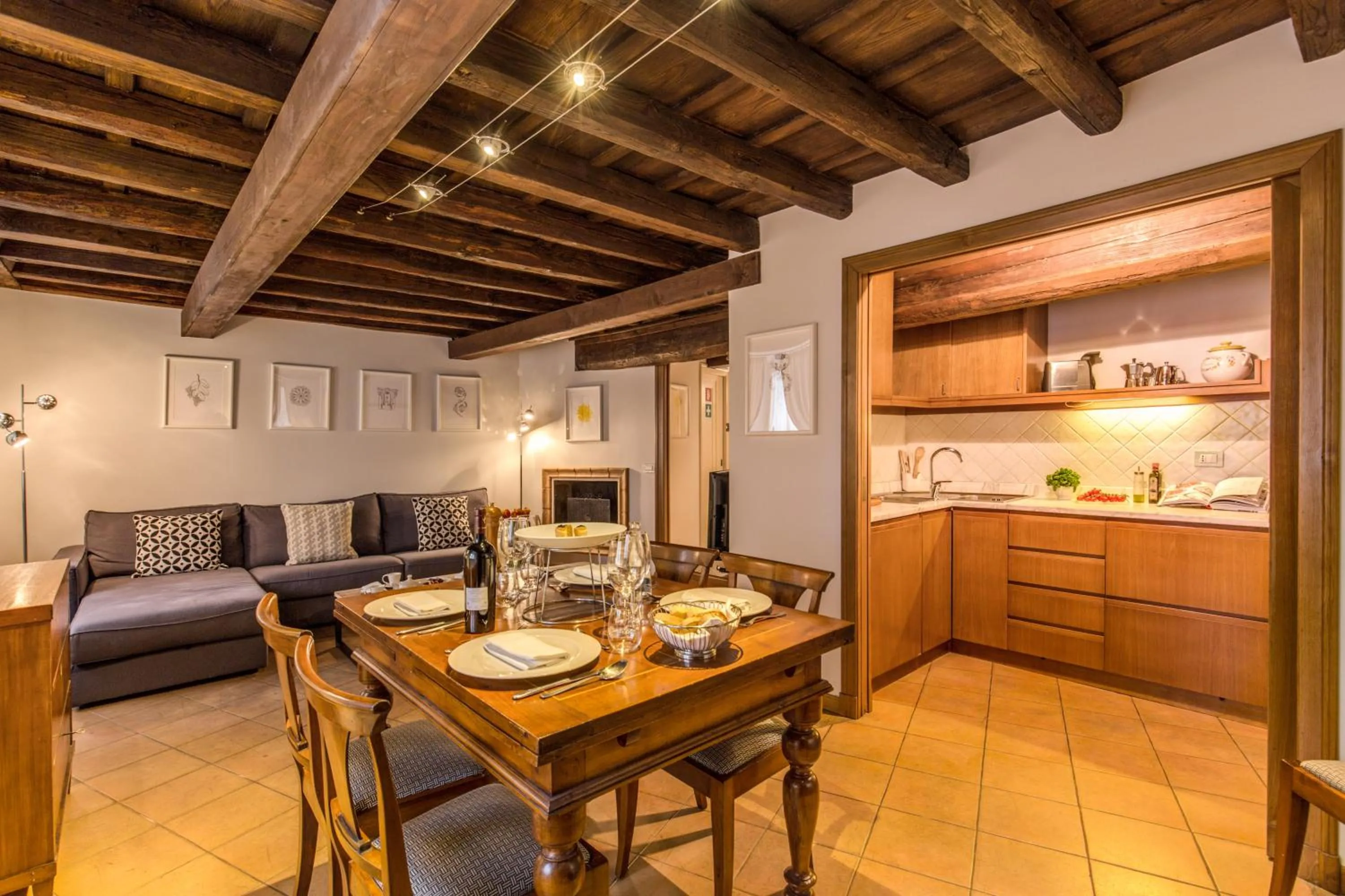 Living room in YourSuiteRome