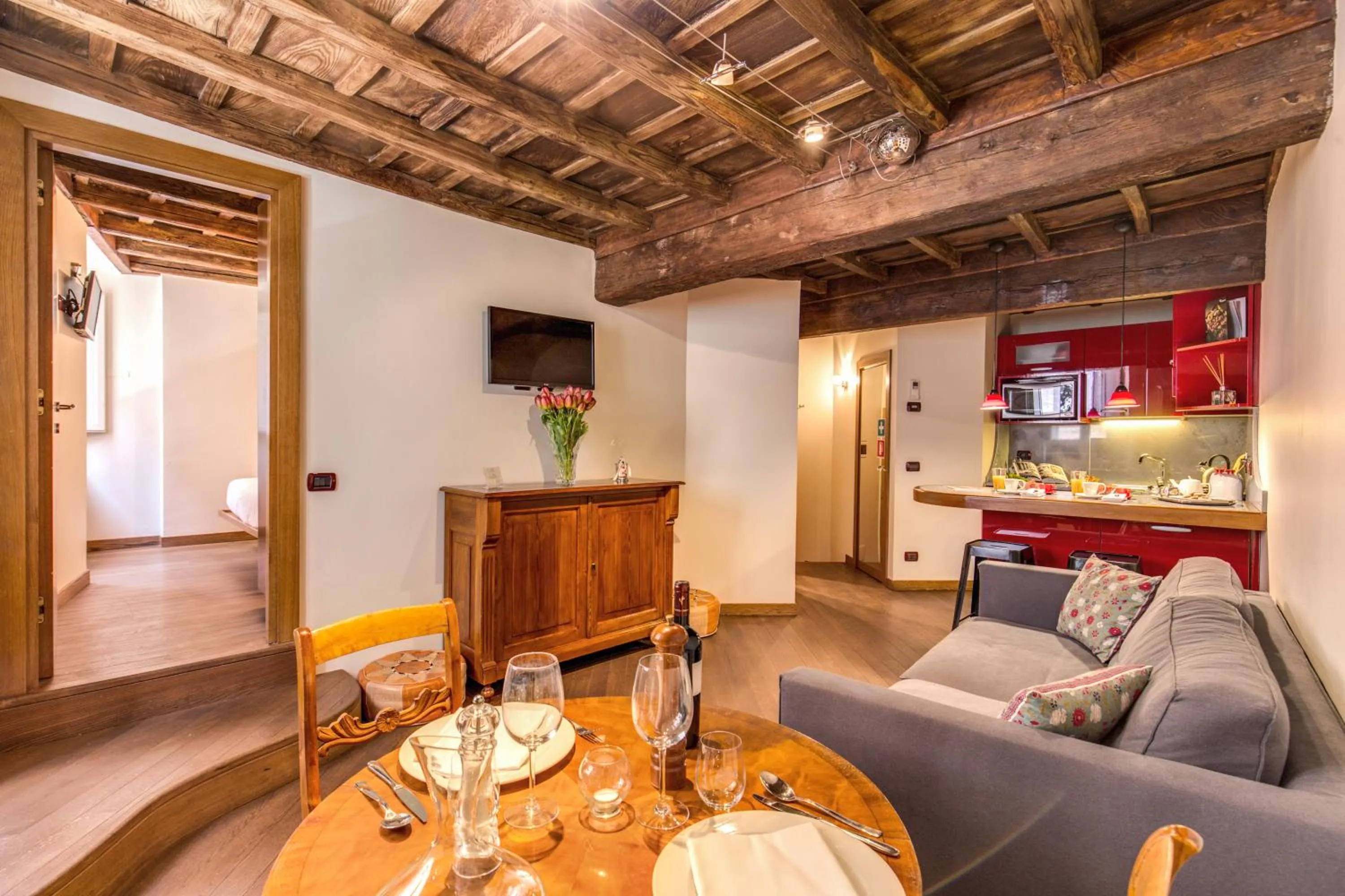 Living room in YourSuiteRome