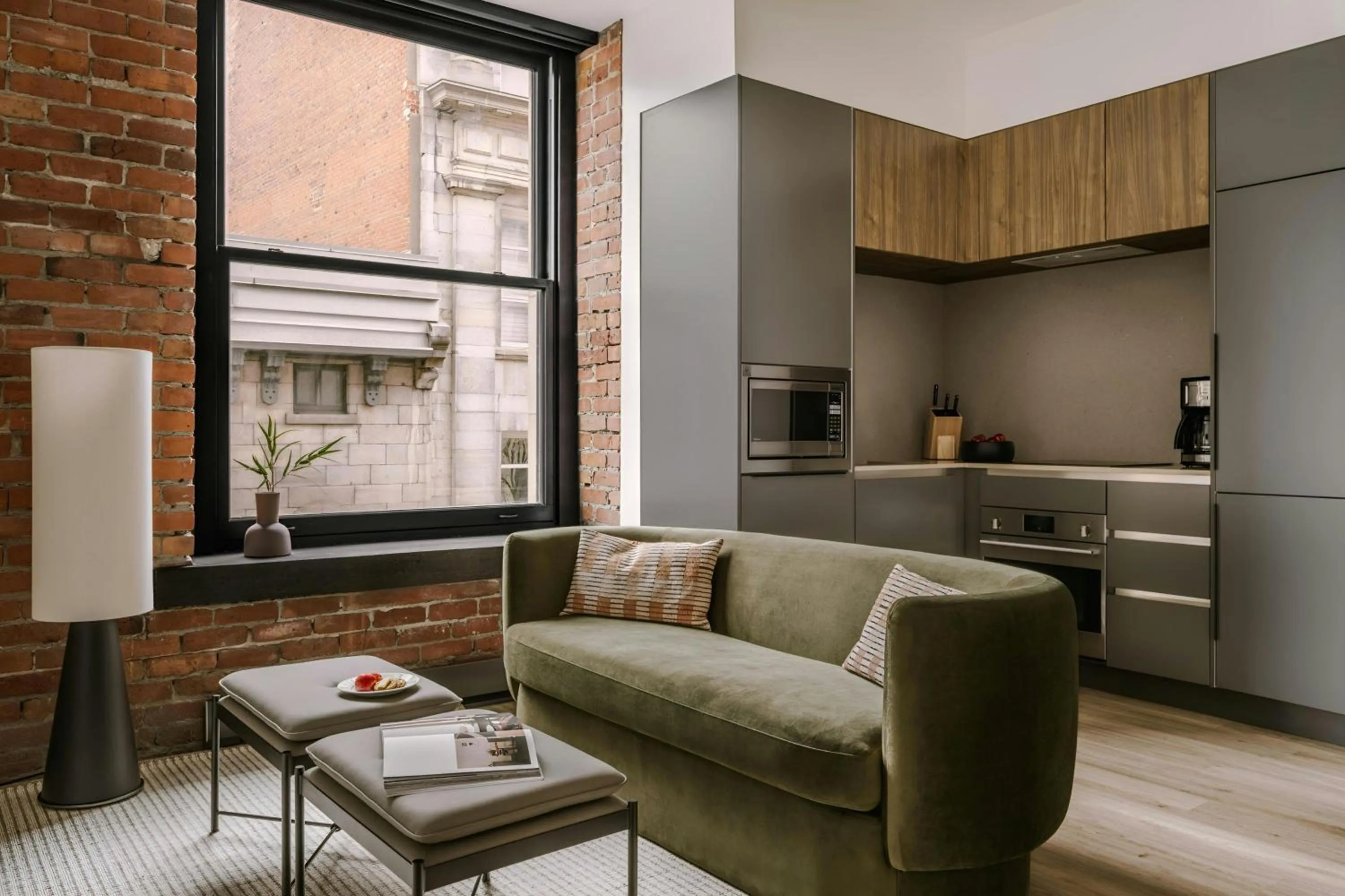 Living room in Sonder by Marriott Bonvoy Apollon Apartments Old Montreal