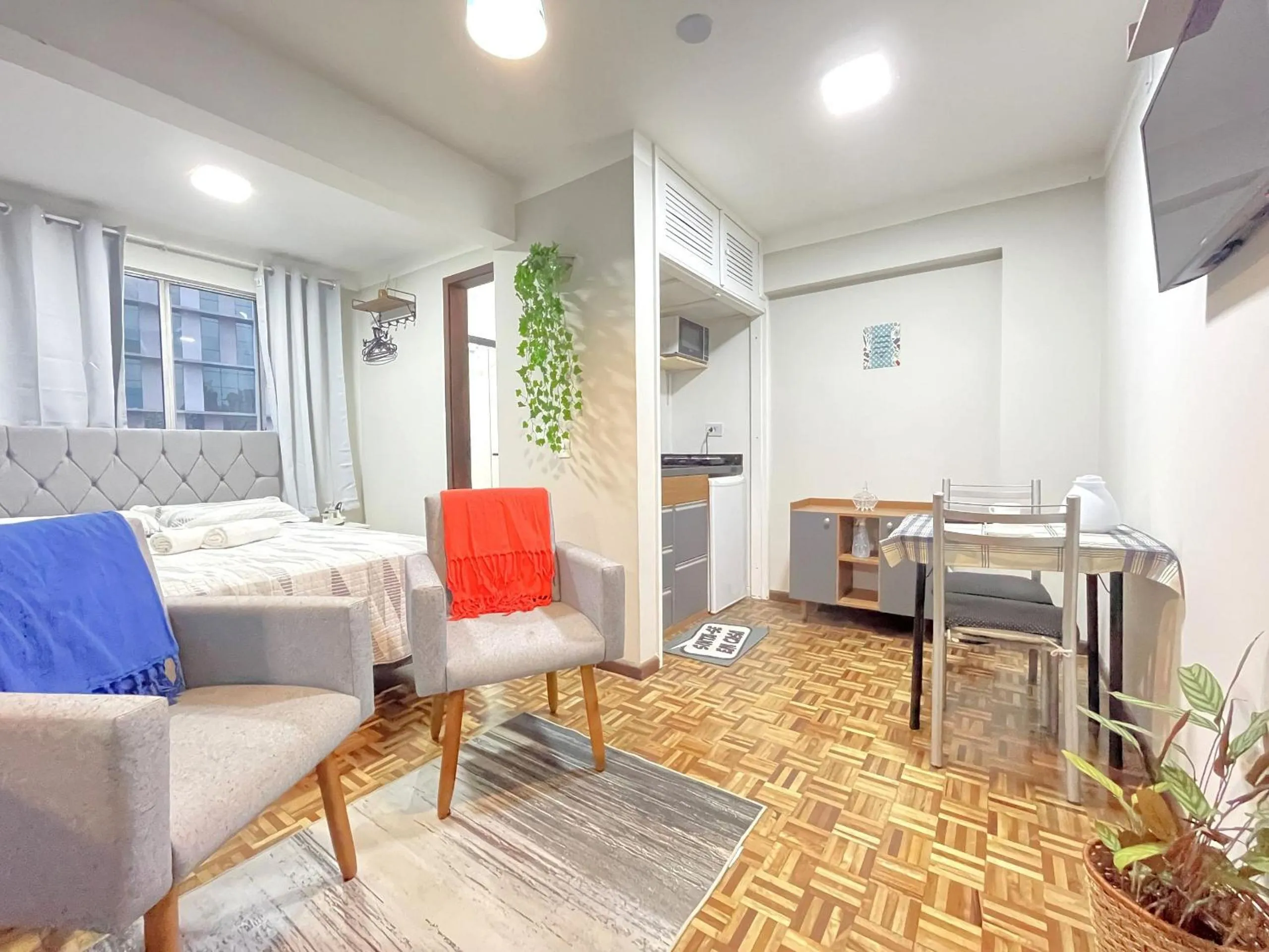 Living room in Excelente apartamento no centro de Curitiba