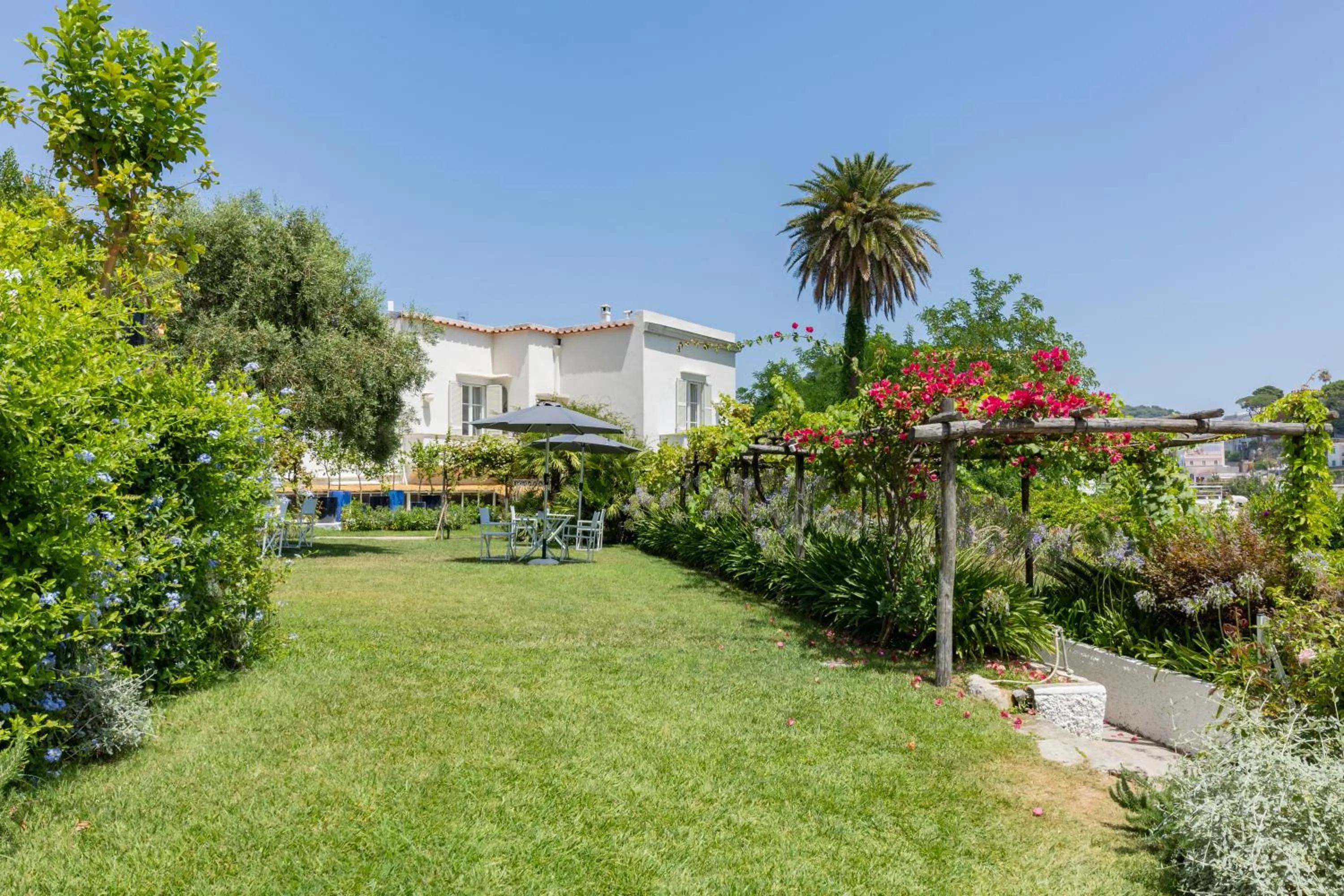 Garden in Villa La Pergola Capri