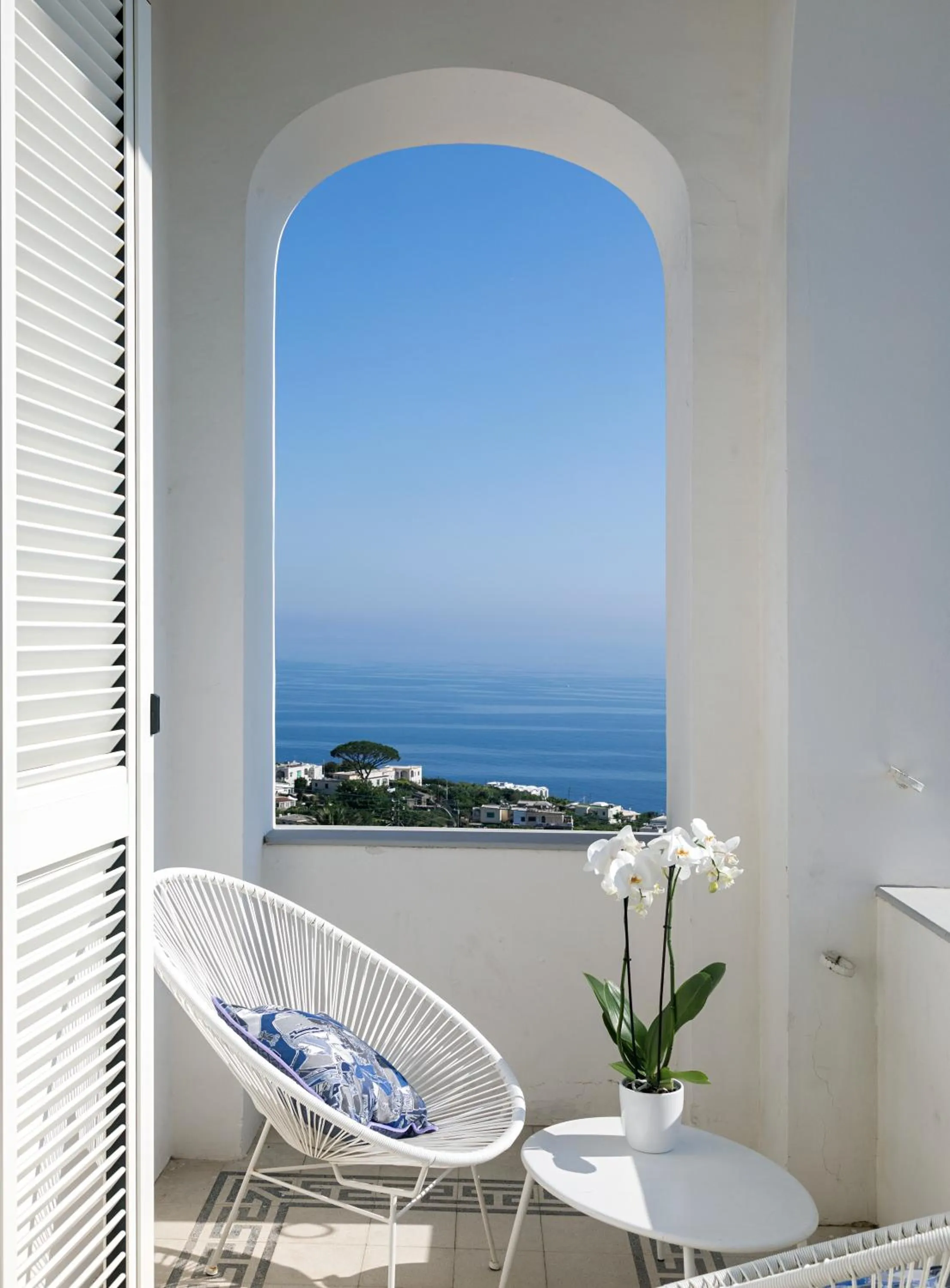 Balcony/Terrace in Villa La Pergola Capri