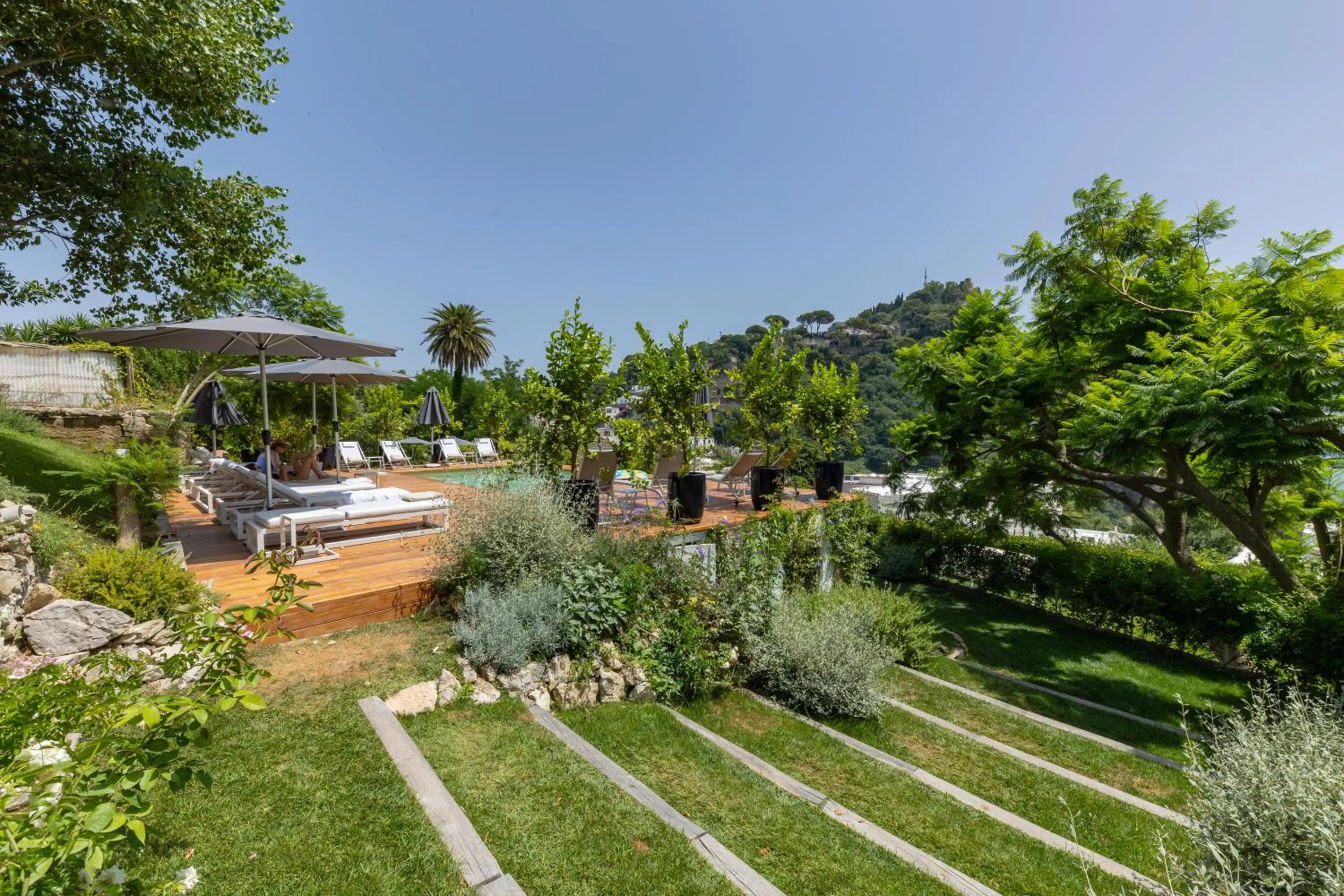 Swimming pool in Villa La Pergola Capri
