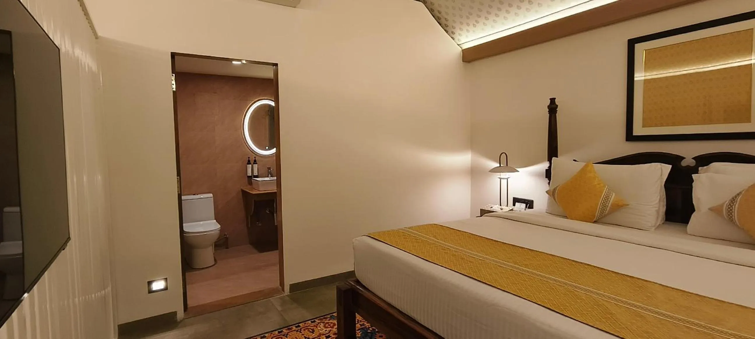 Toilet, Bed in Fort JadhavGADH -A GADH Heritage Hotel