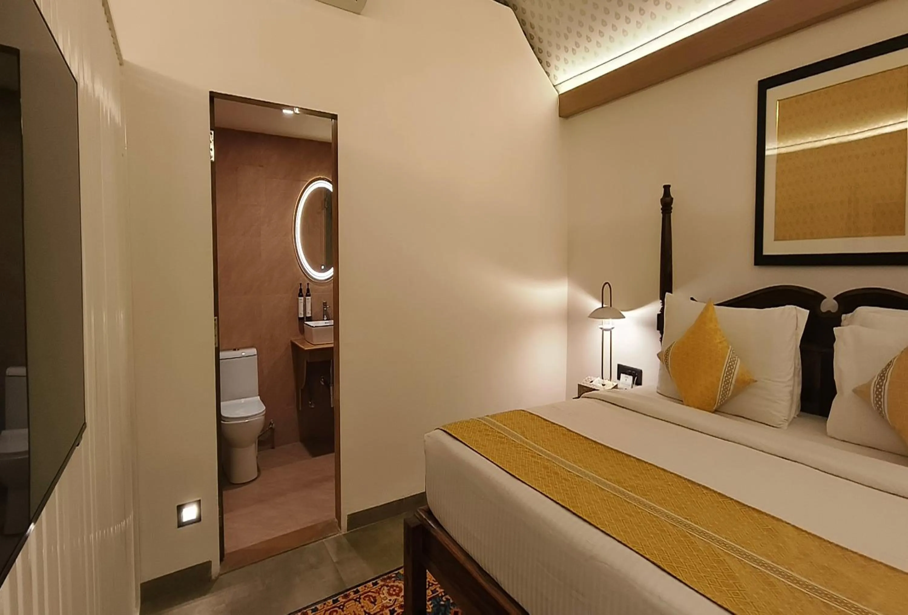 Toilet, Bed in Fort JadhavGADH -A GADH Heritage Hotel