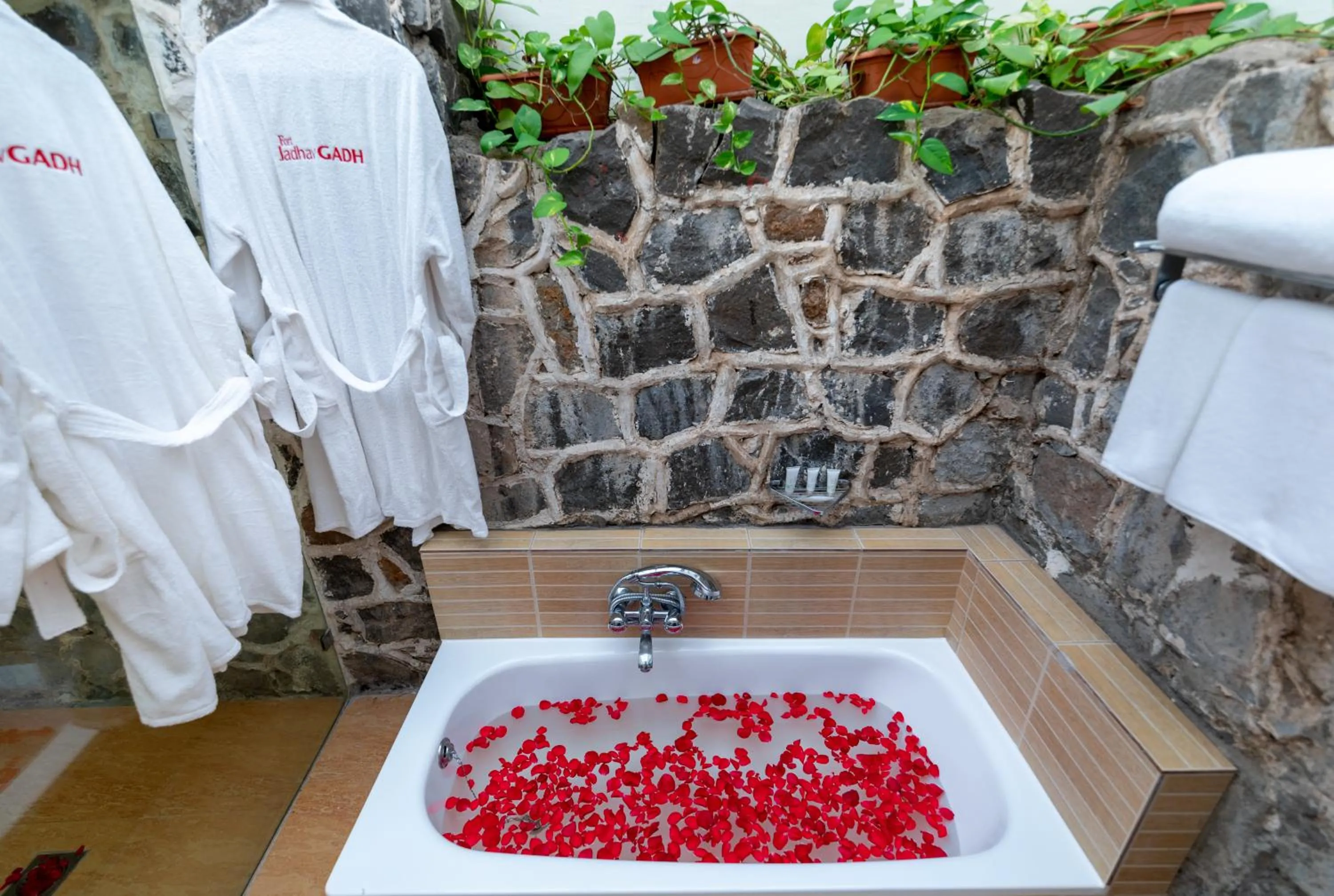 Bathroom in Fort JadhavGADH -A GADH Heritage Hotel