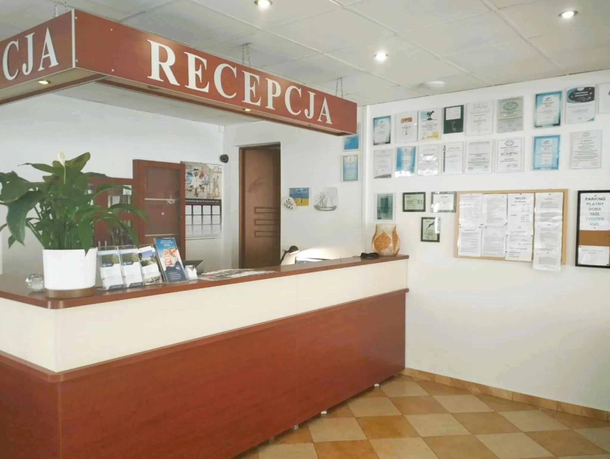 Lobby or reception in Ośrodek Wypoczynkowy Eden Kąty Rybackie