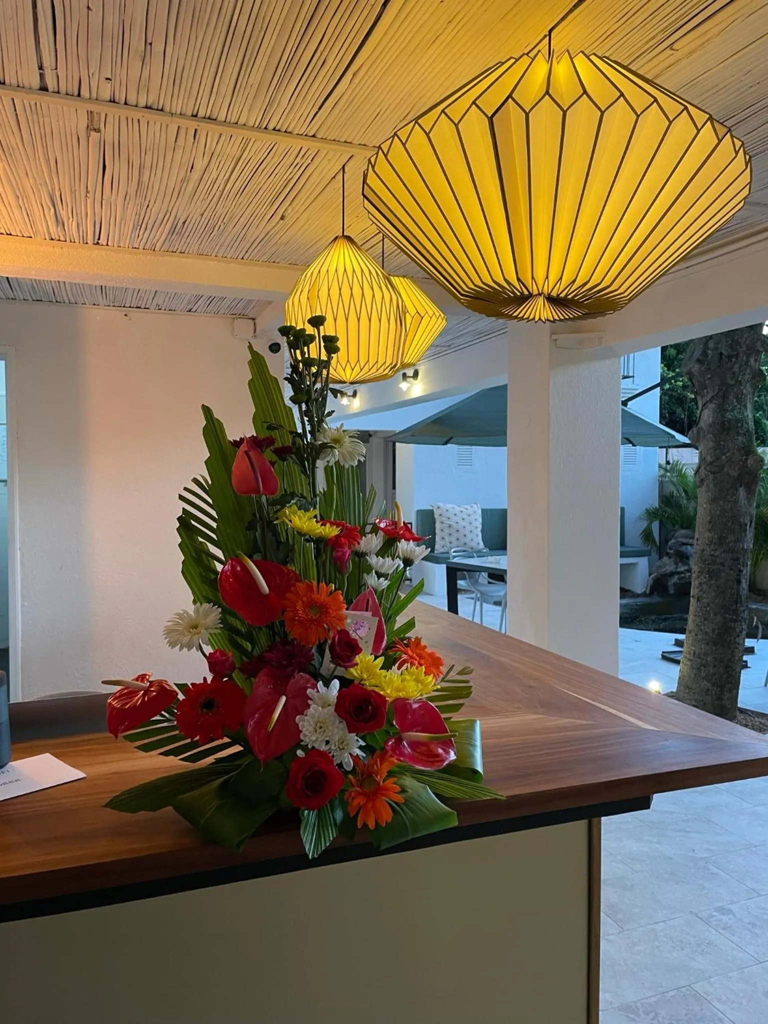 Decorative detail in Cosy Guest House Sous le Badamier