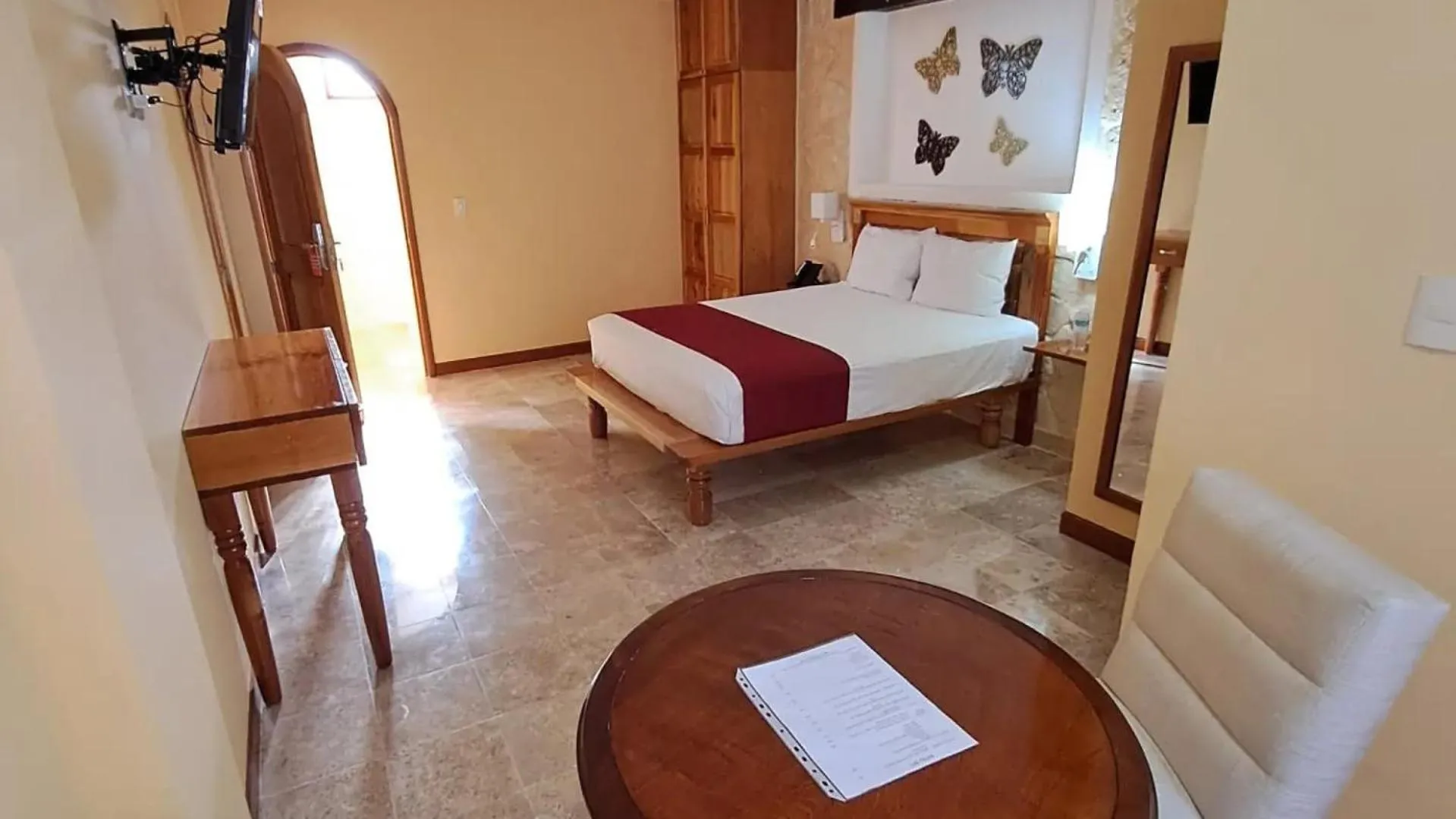 Bed in Cancun International Suites