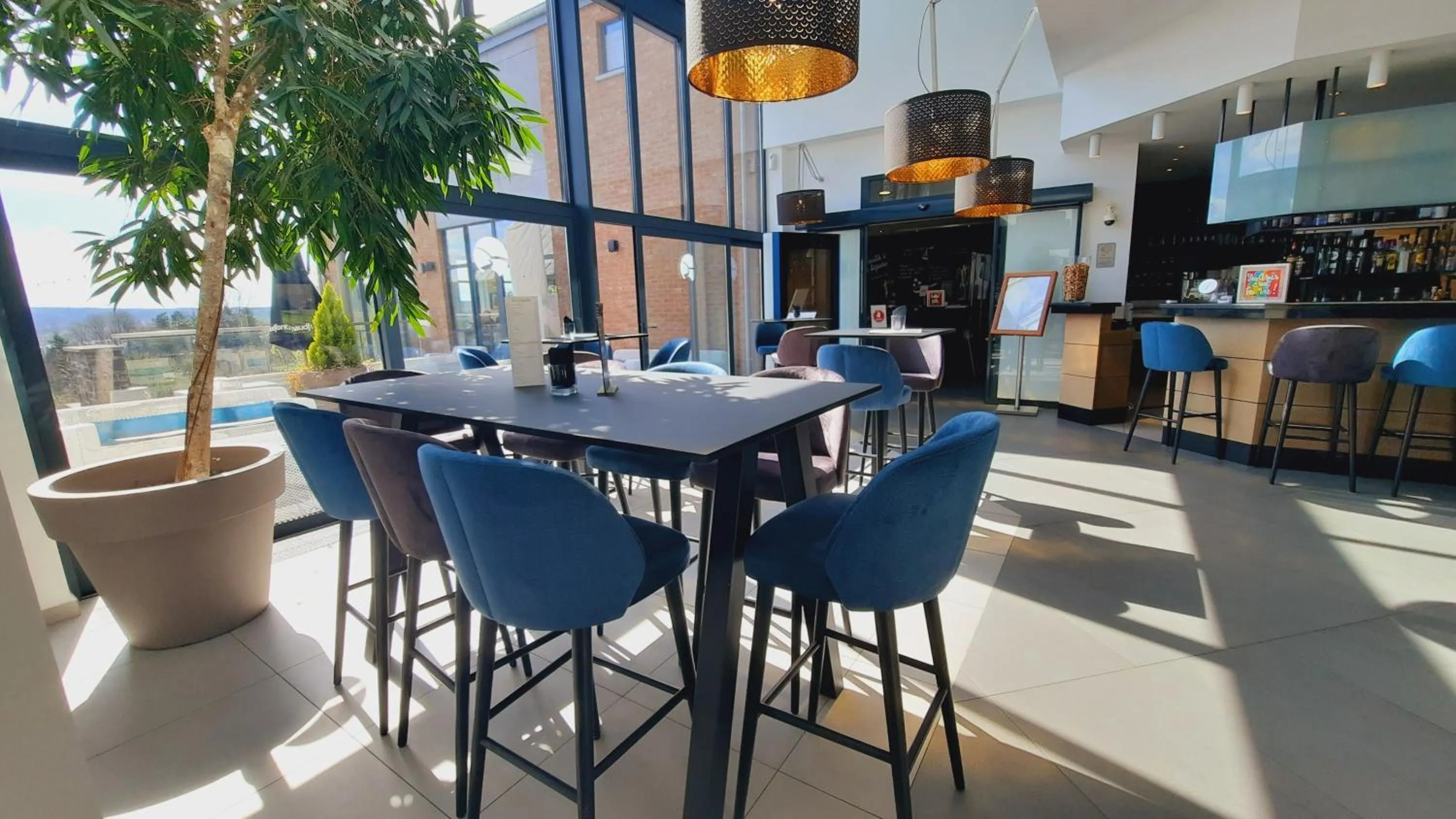 Lounge or bar in Maisons de Vacances Azur en Ardenne