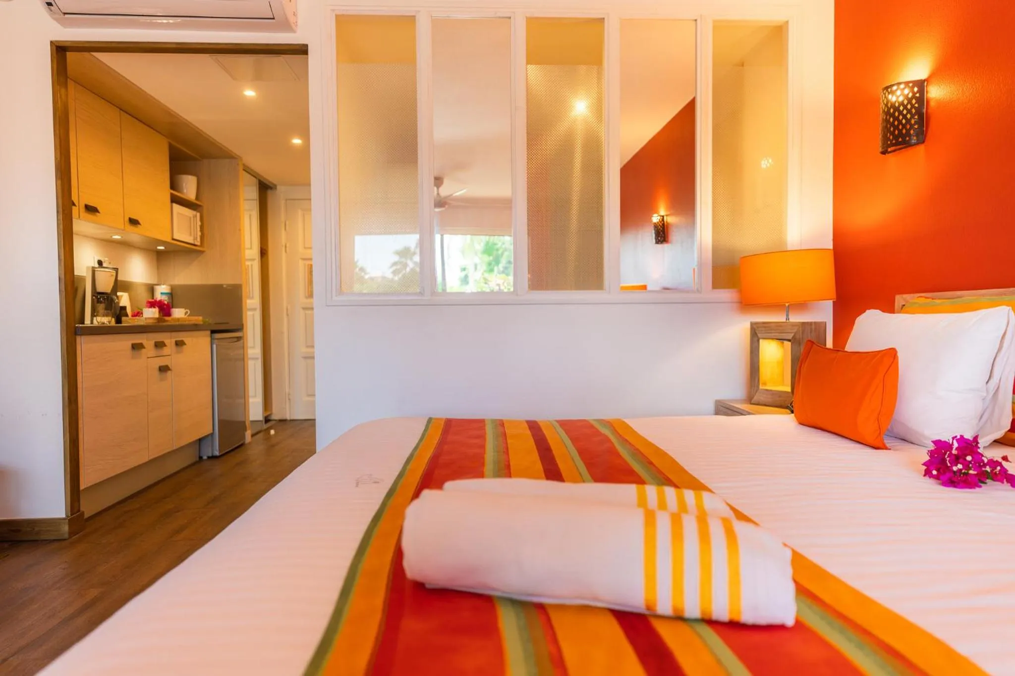 Bedroom, Bed in Orient Bay Palm Court Residence 4 Stars