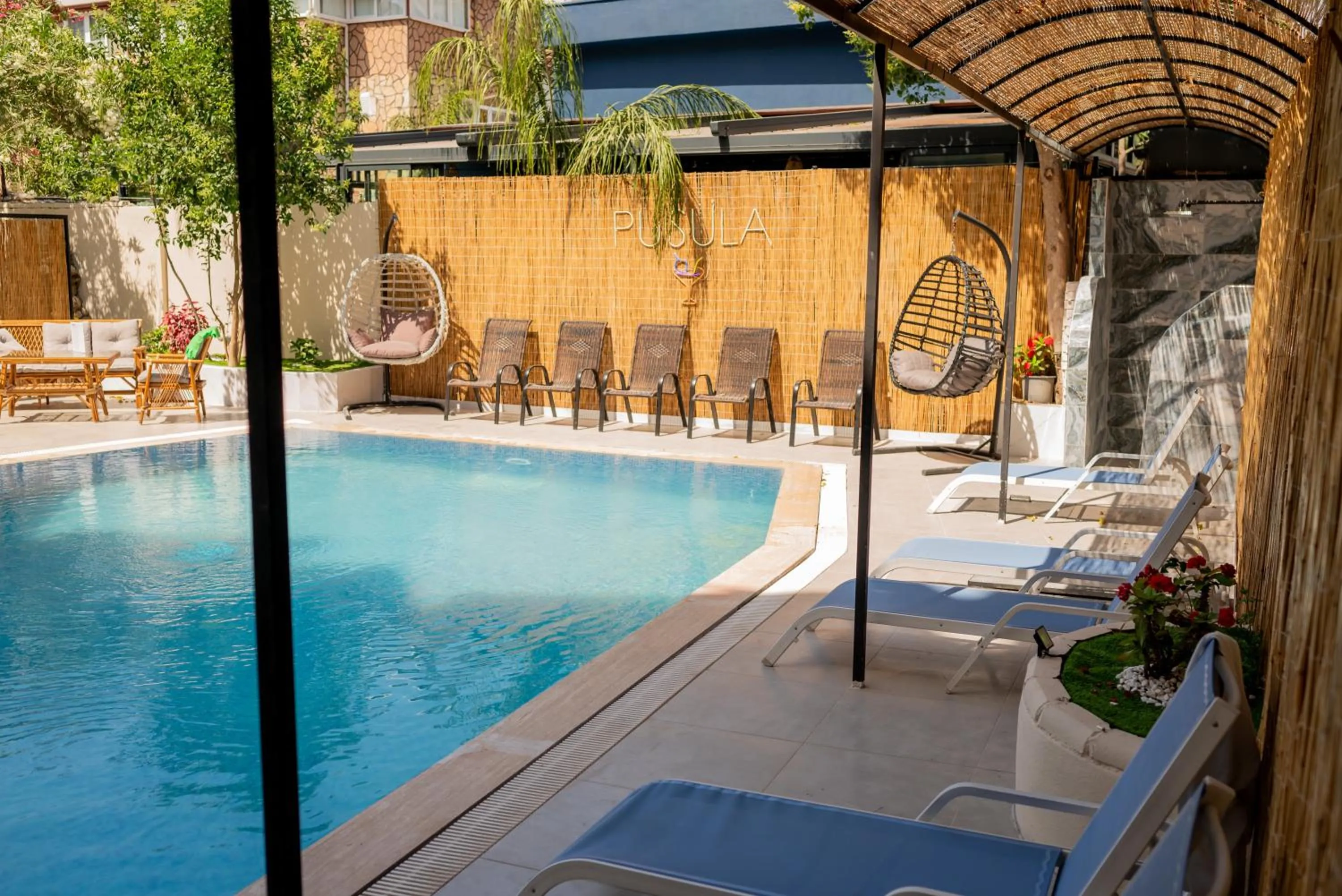 Patio, Swimming Pool in Arikan Inn Hotel