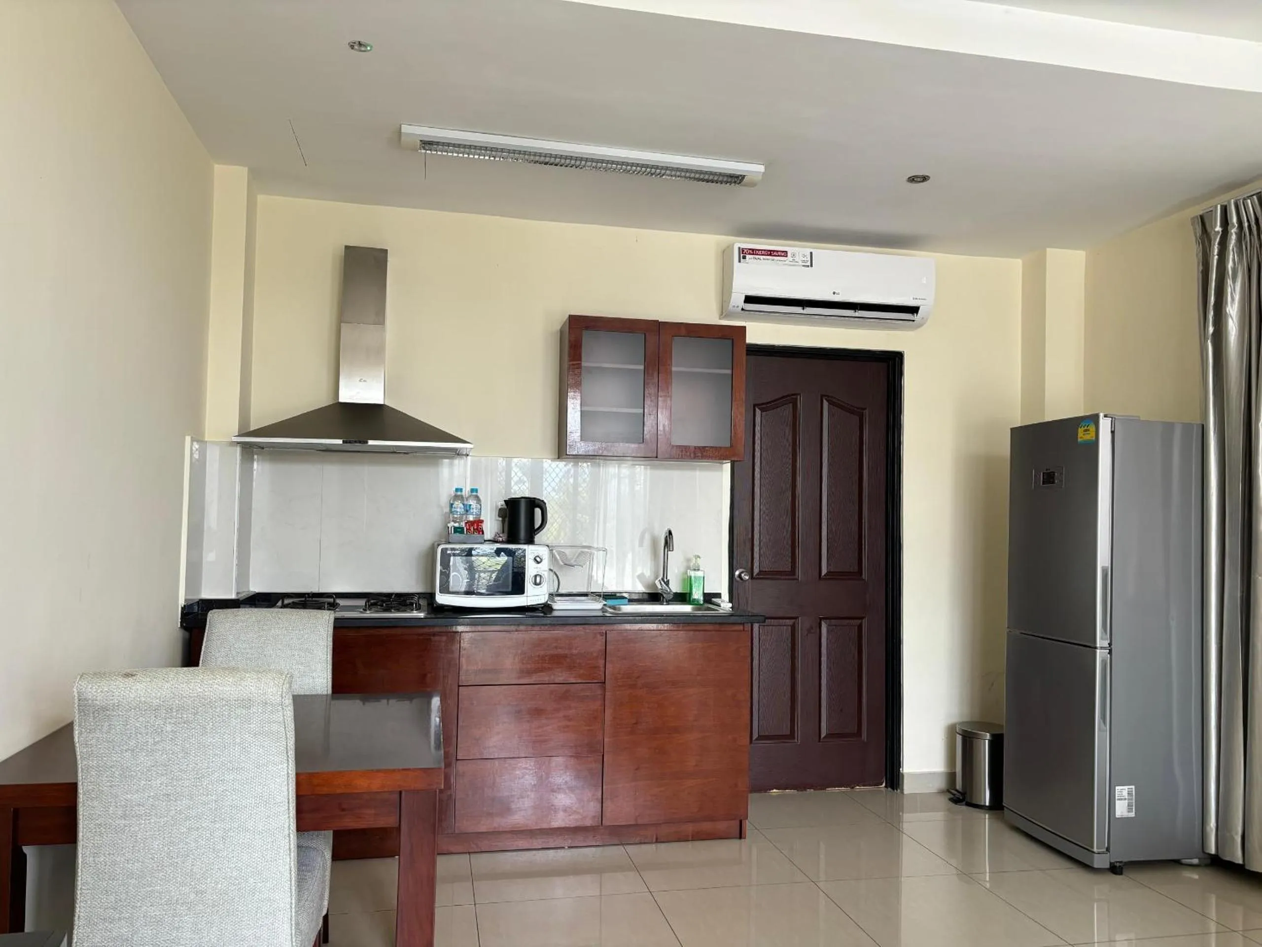 Kitchen or kitchenette in Palm Beach Hotel Dili