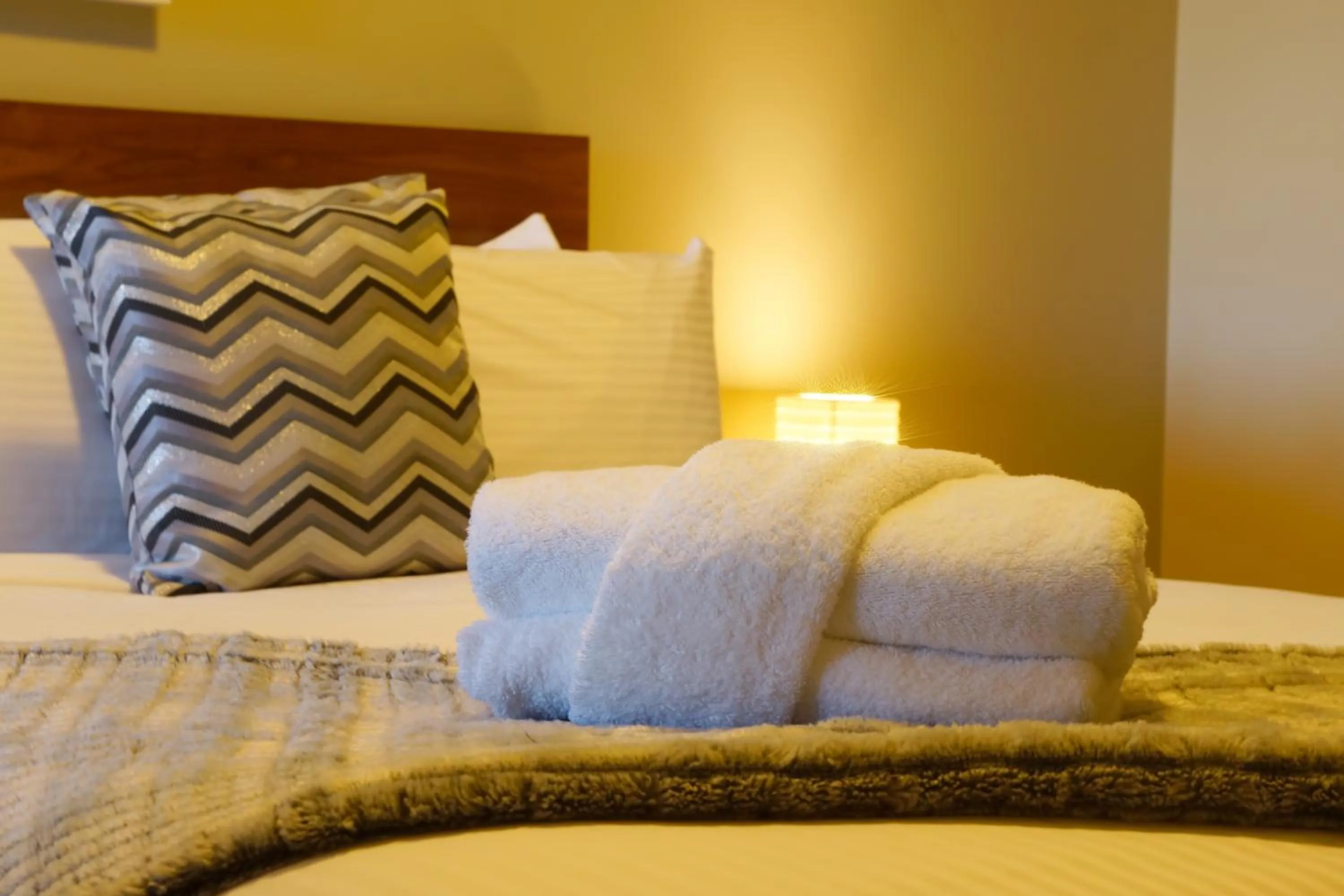 Decorative detail, Bed in Accent Accommodation@Docklands