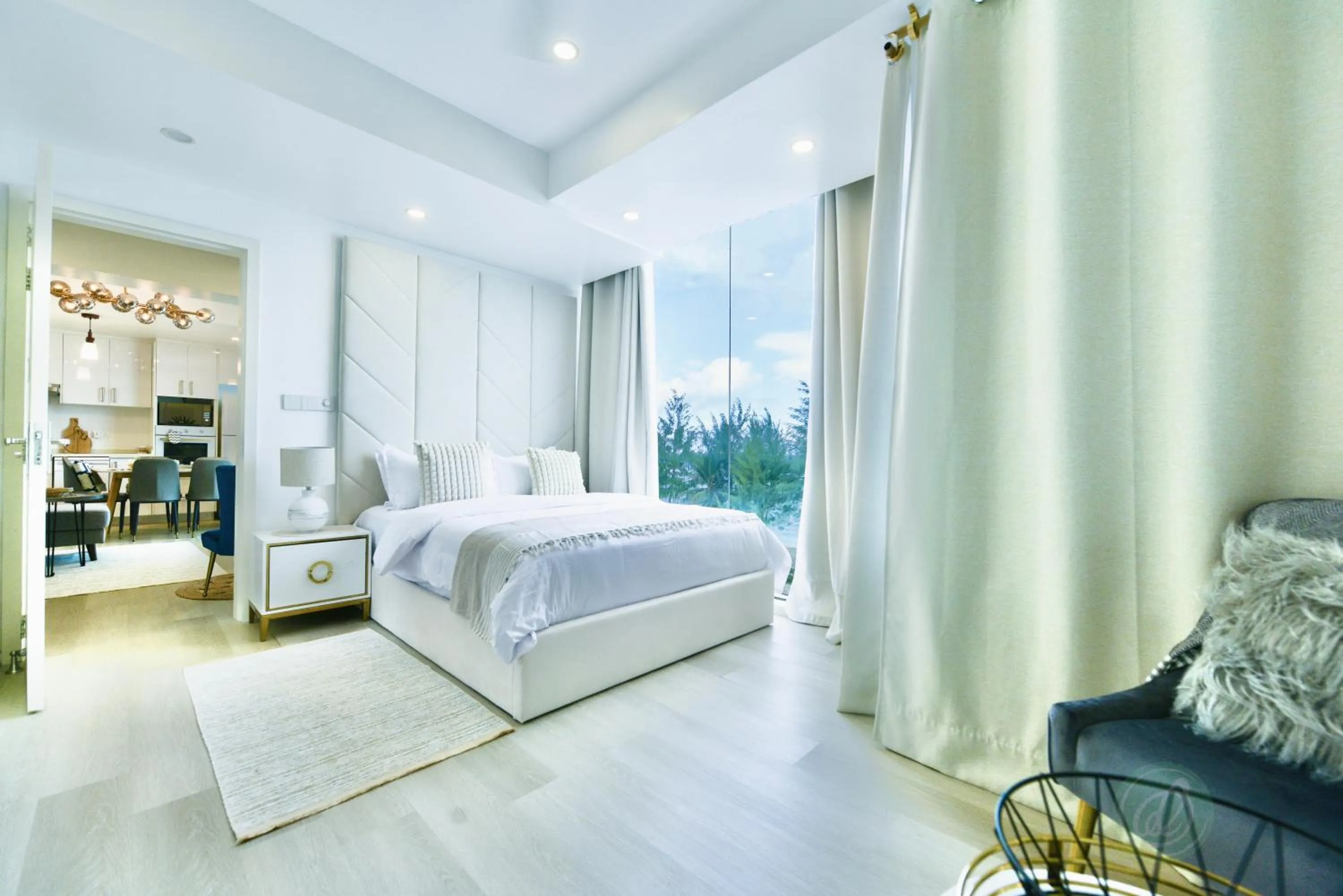 Bed in Lazzlla beach front apartments