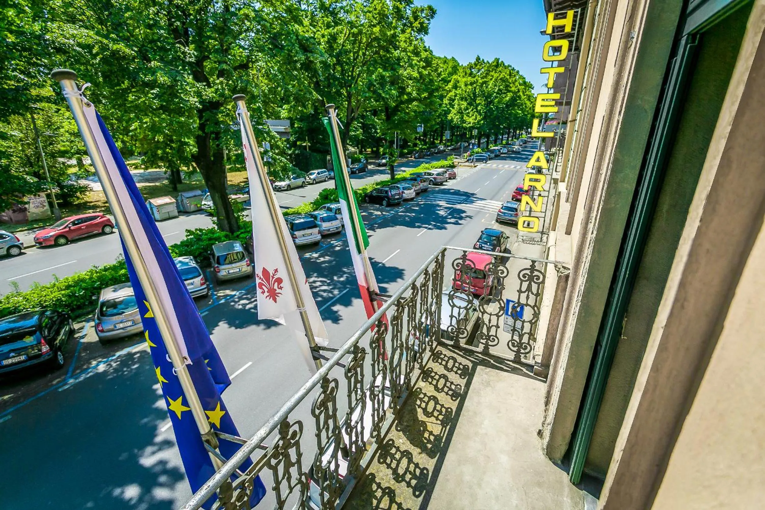 Garden view in Hotel Arno Bellariva