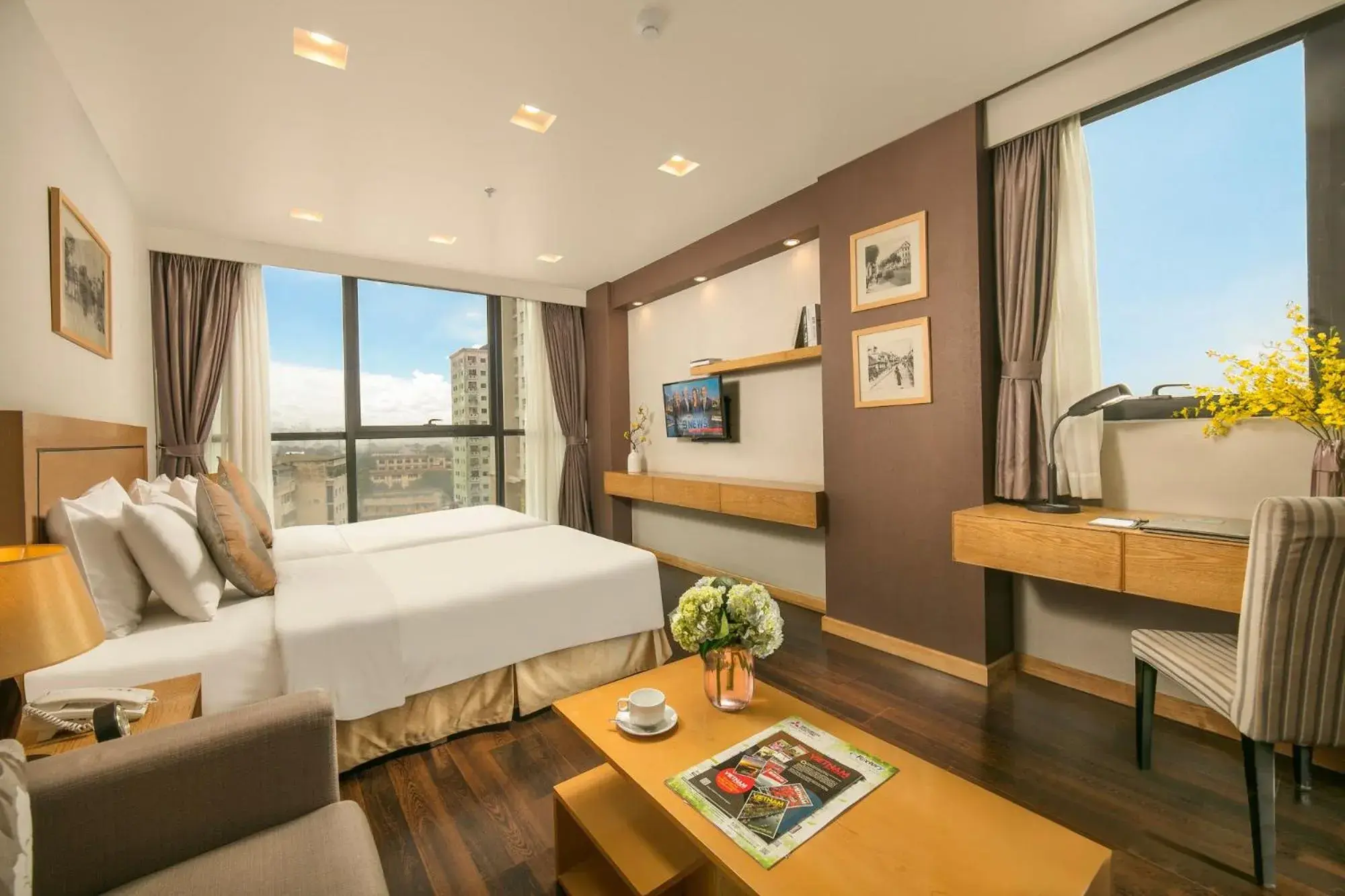 Twin Room with City View in Parkside Sunline Hotel Twin Room with City View in Parkside Sunline Hotel