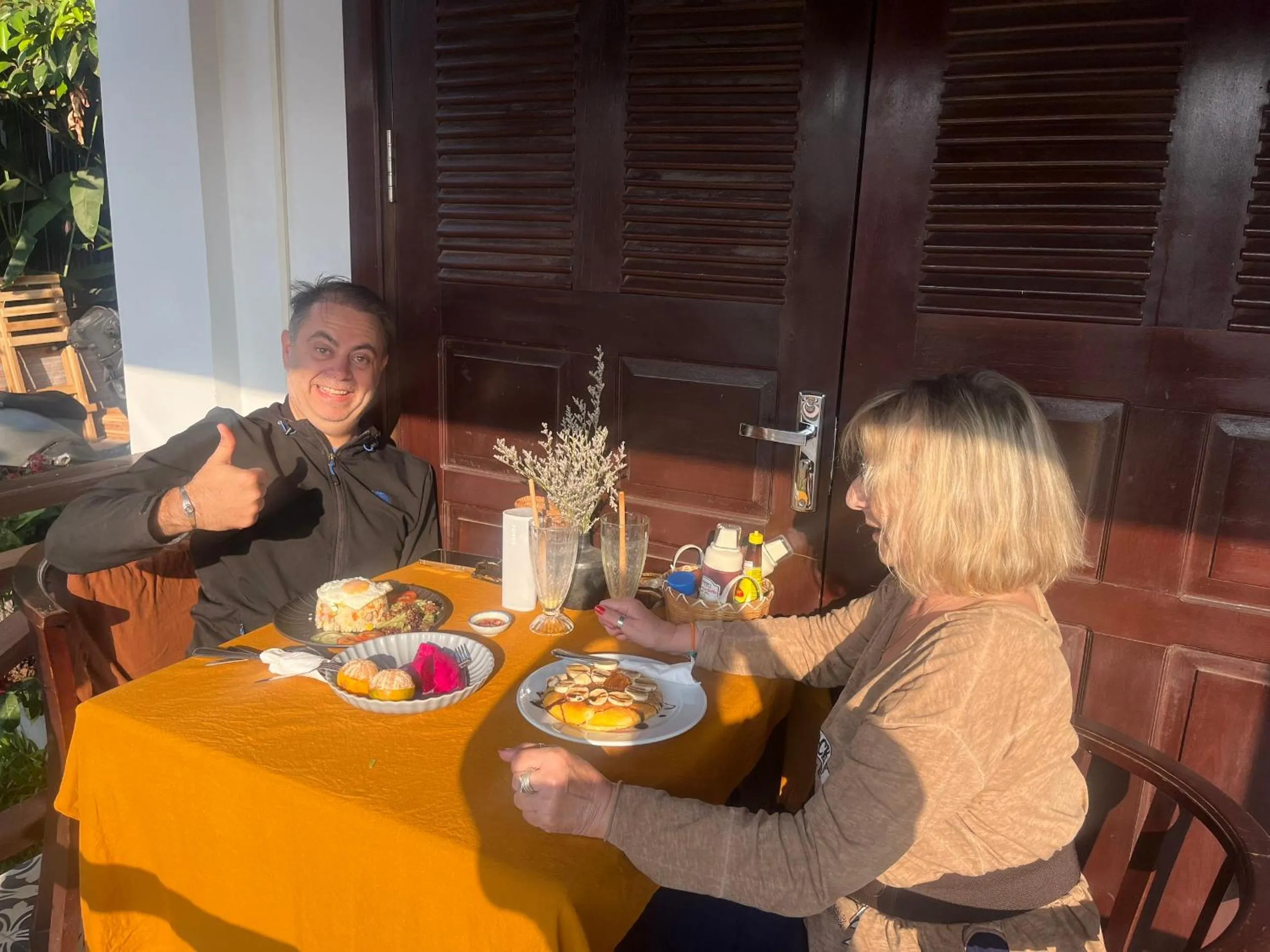 Breakfast in Villa Namkhan Heritage