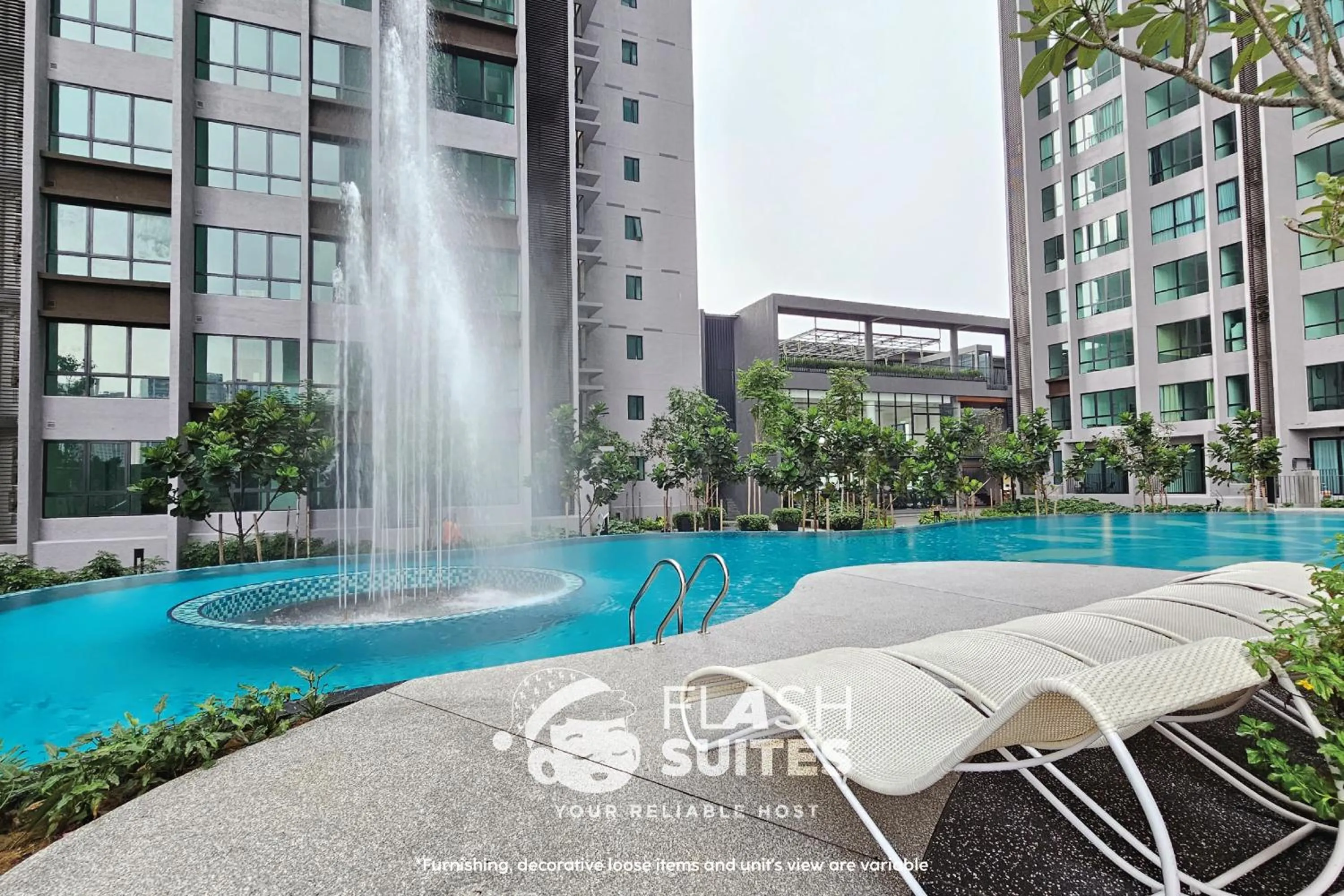 Swimming pool in Cubic Botanical Premium Suites @ Bangsar South